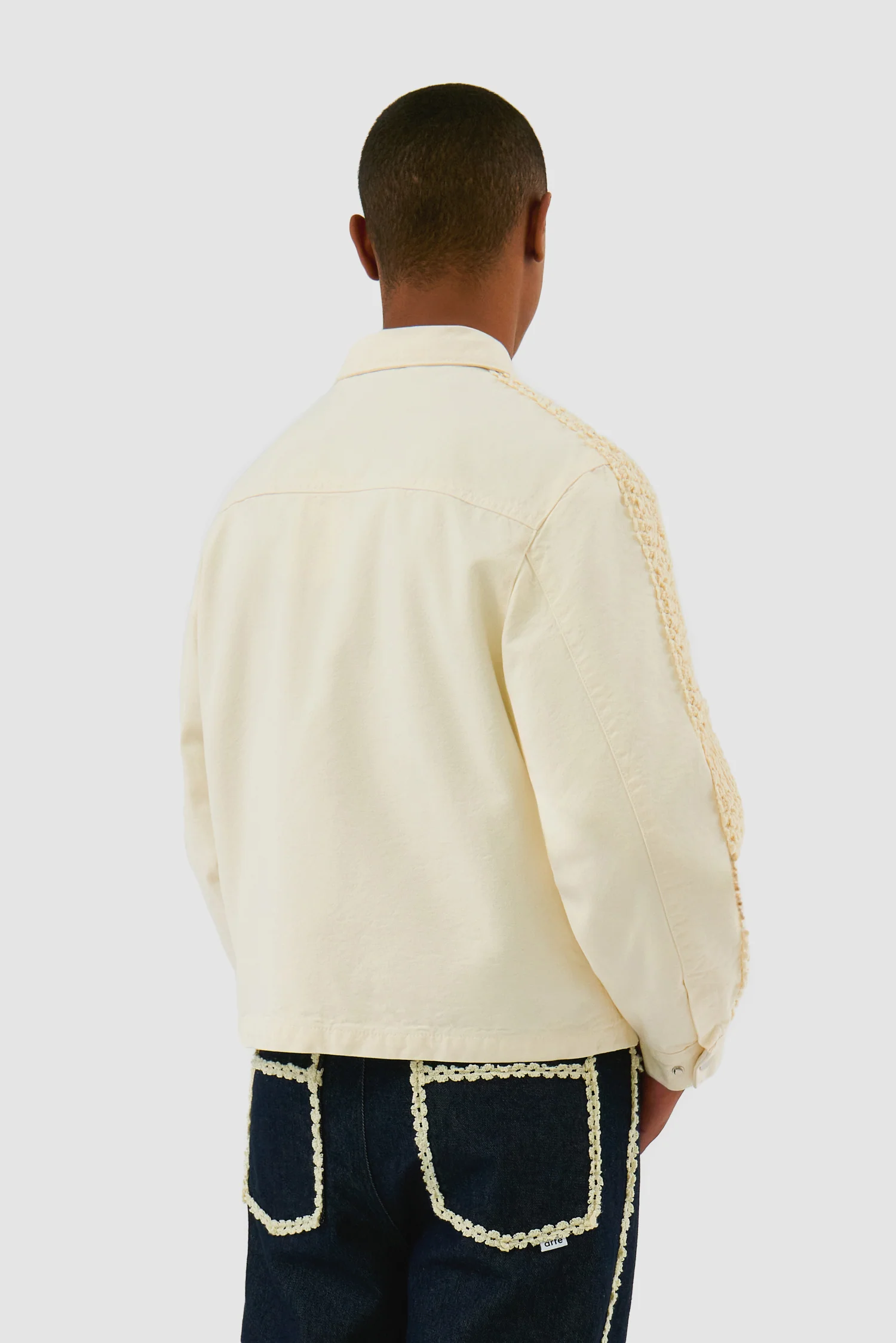 Flower Tape Jacket - Cream - Image 3