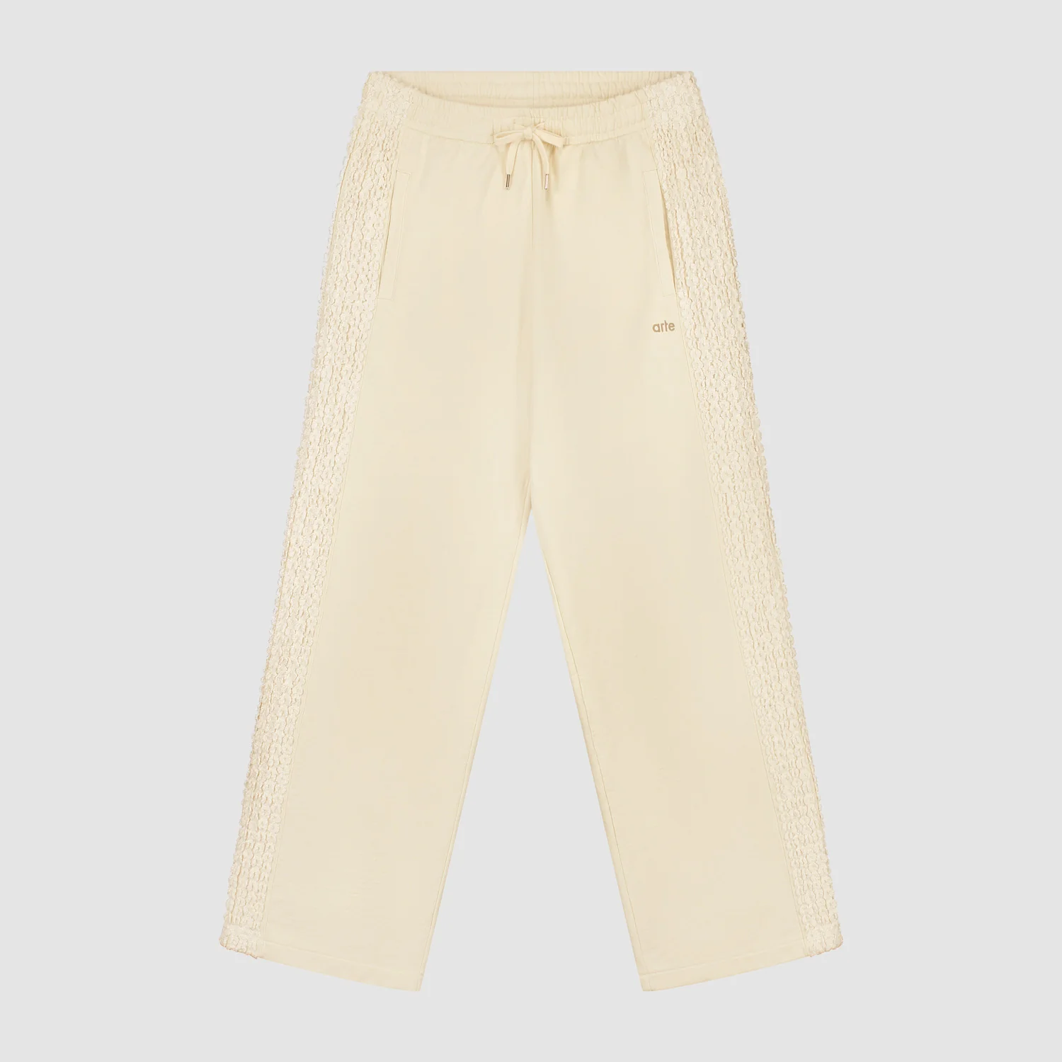 Flower Tape Pants - Cream