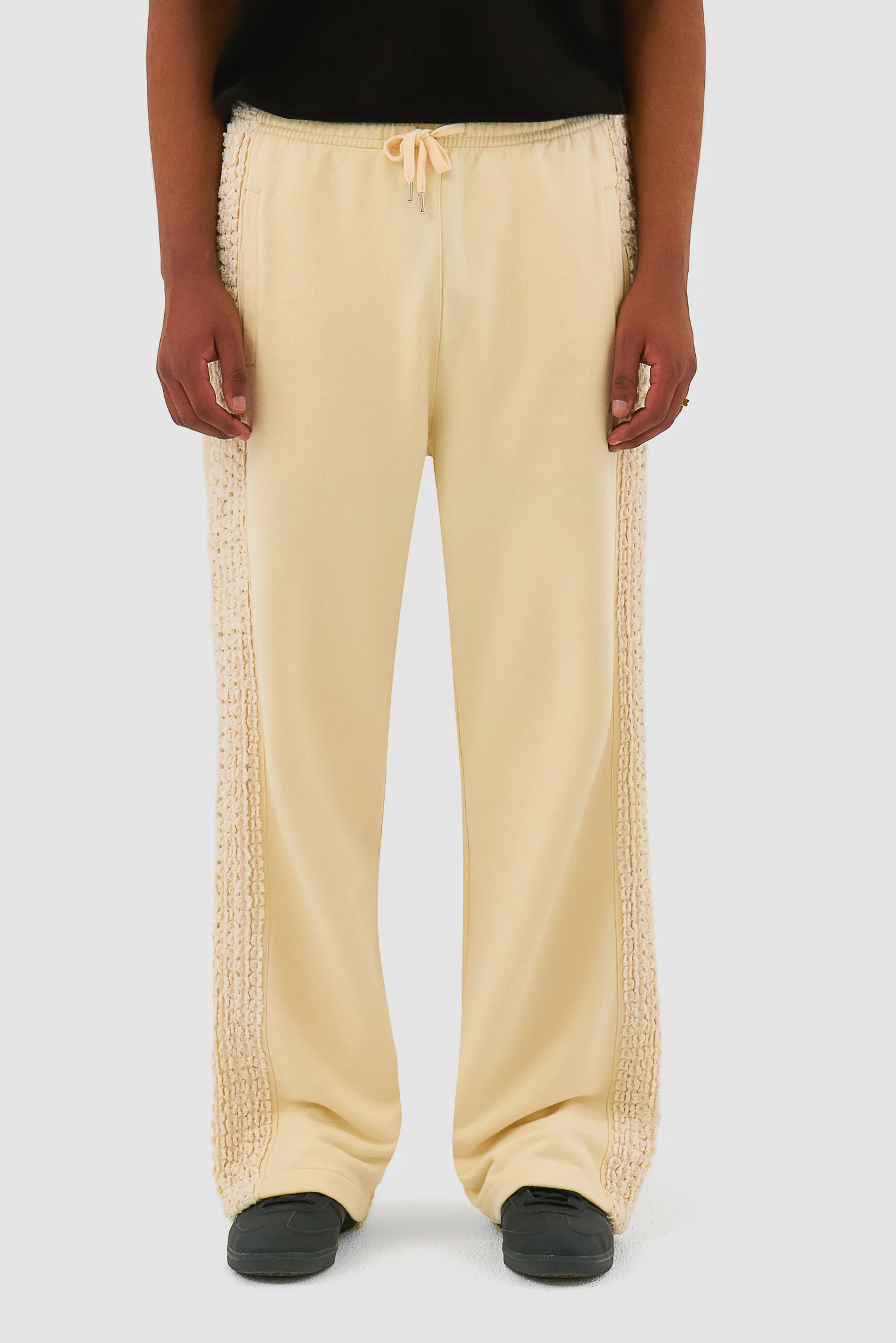 Flower Tape Pants - Cream - Image 2