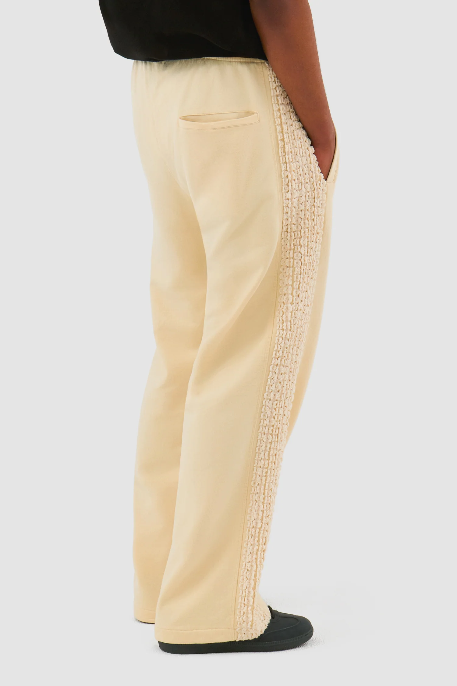 Flower Tape Pants - Cream - Image 3