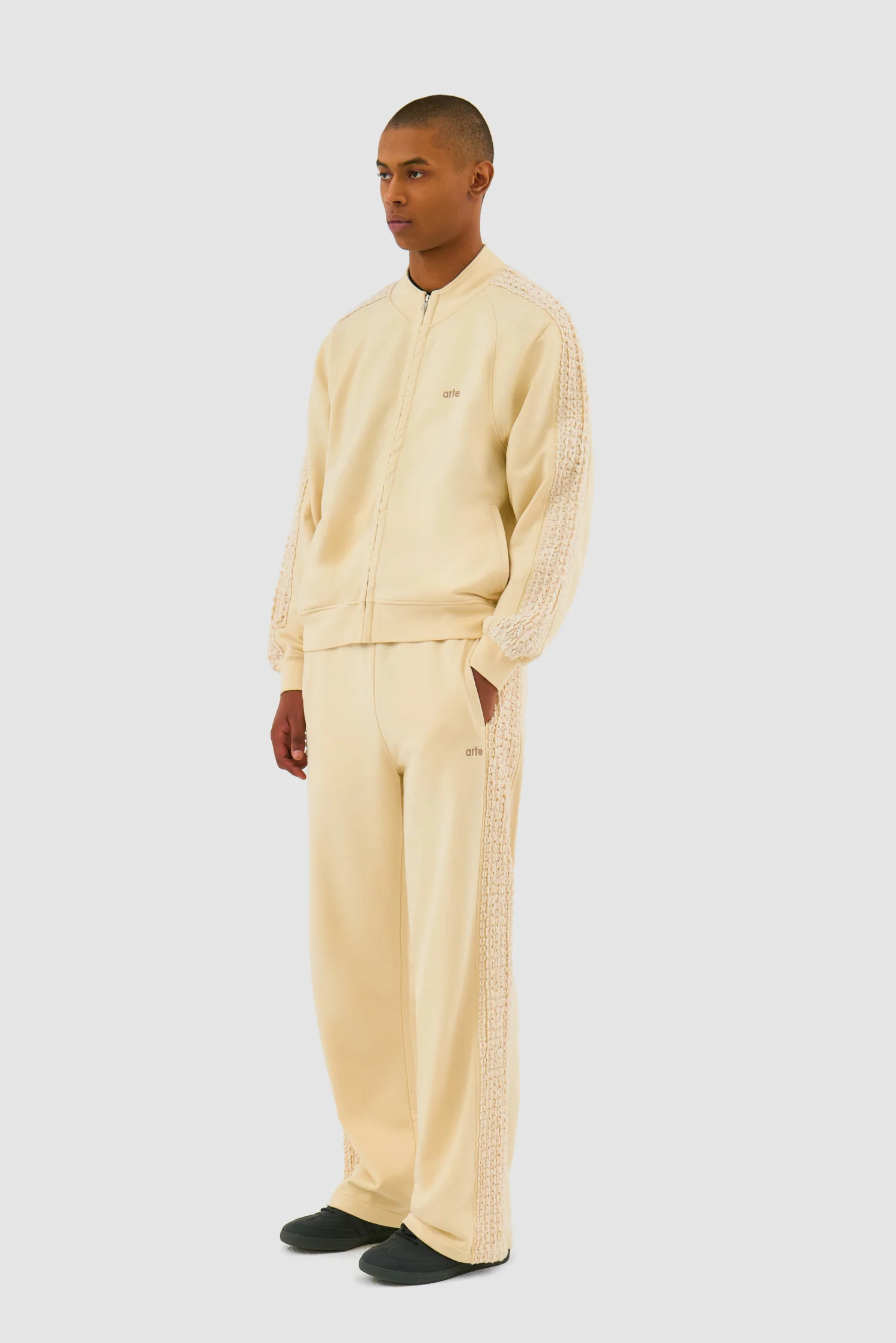 Flower Tape Pants - Cream - Image 5