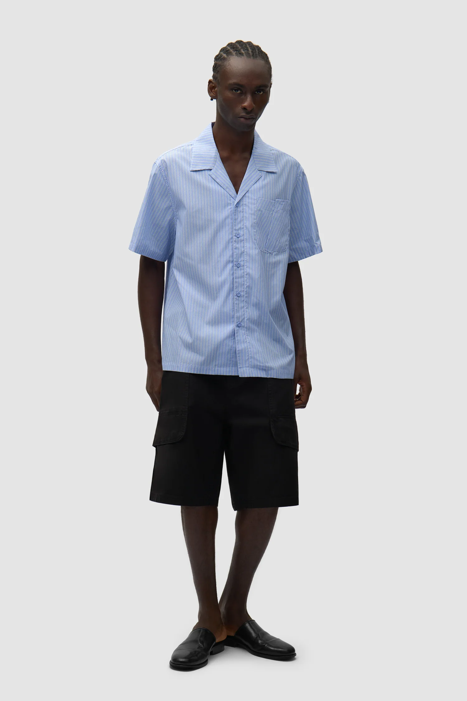 Fold Pocket Shirt - Striped - Image 4