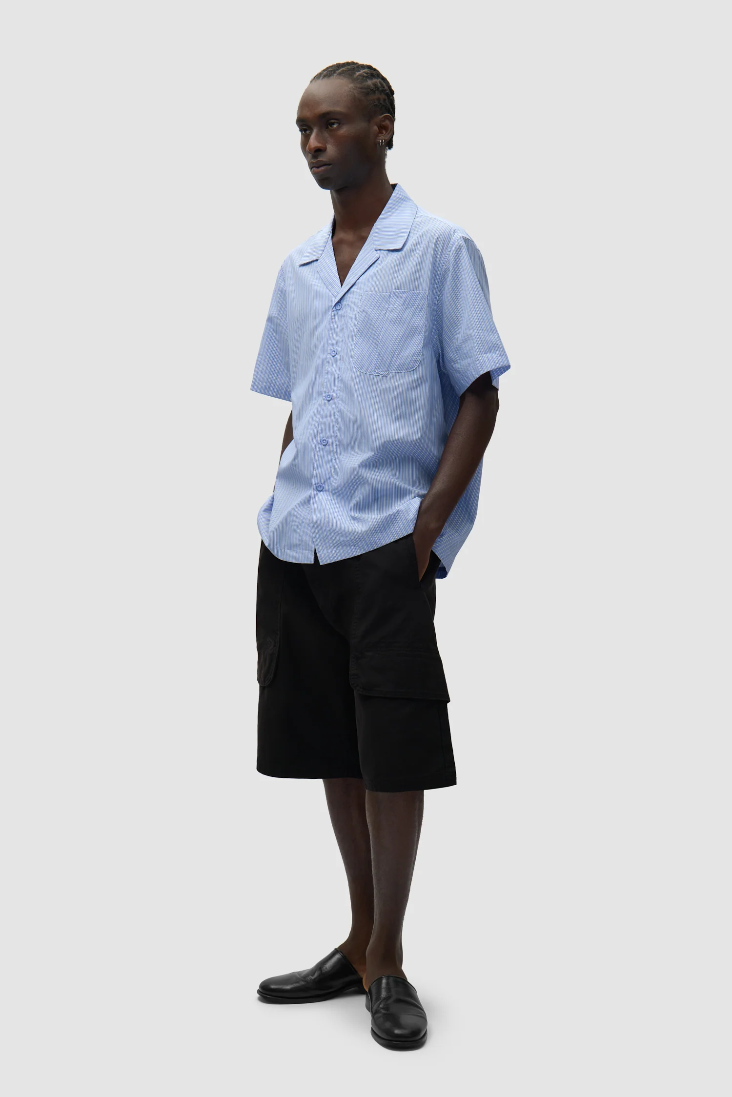Fold Pocket Shirt - Striped - Image 5