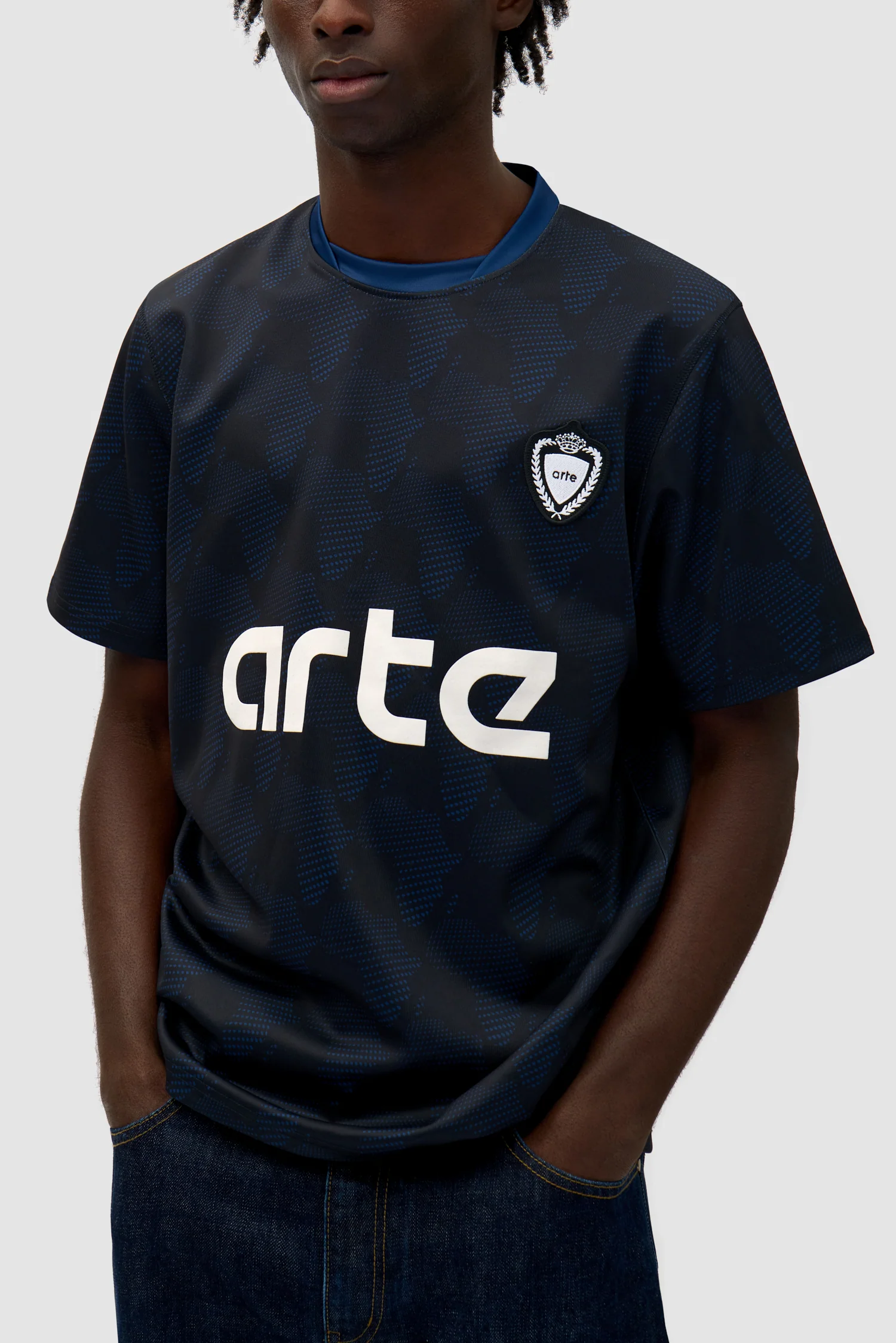 Footbal Shirt - Navy - Image 7