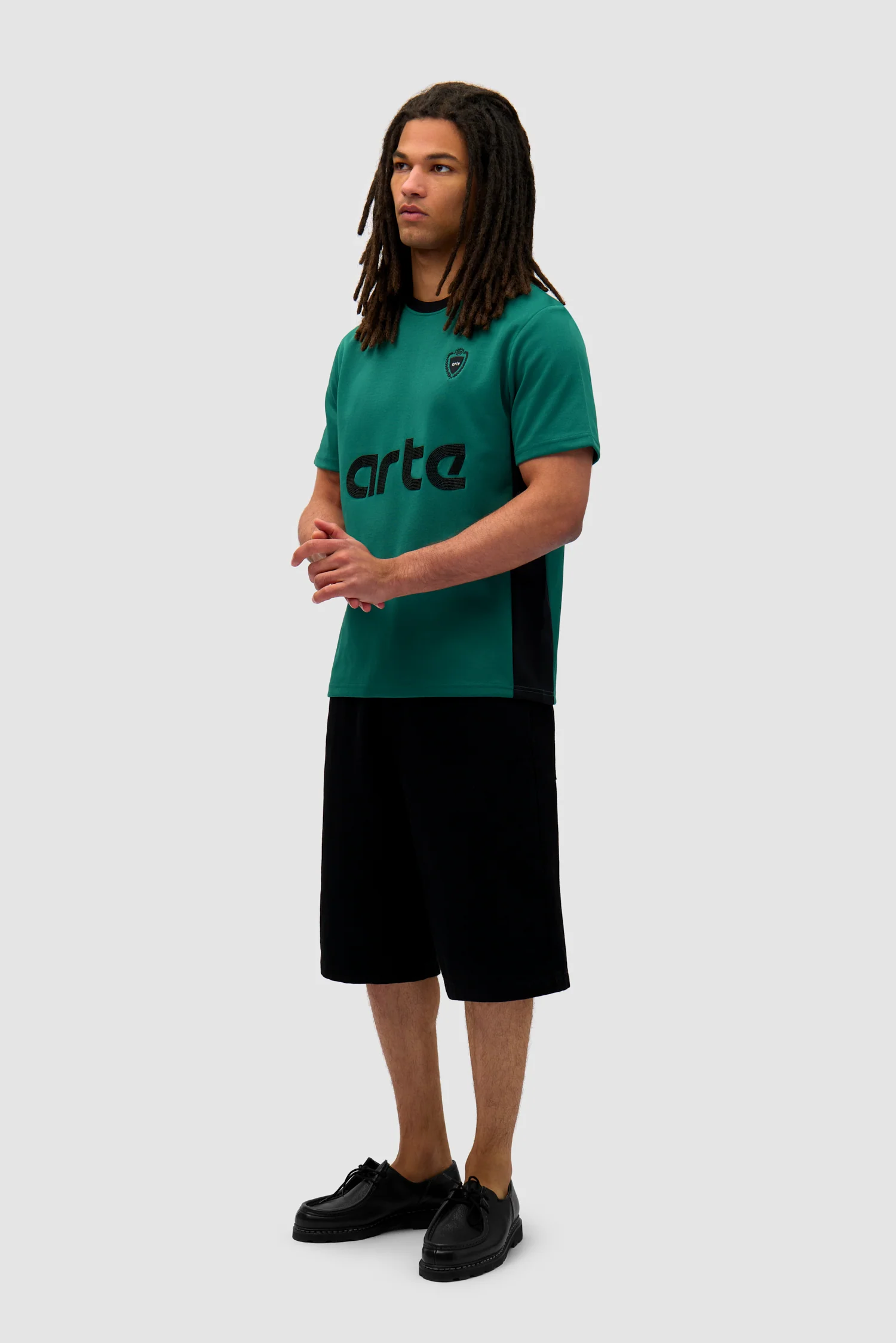Footbal T-shirt - Green/Black - Image 6