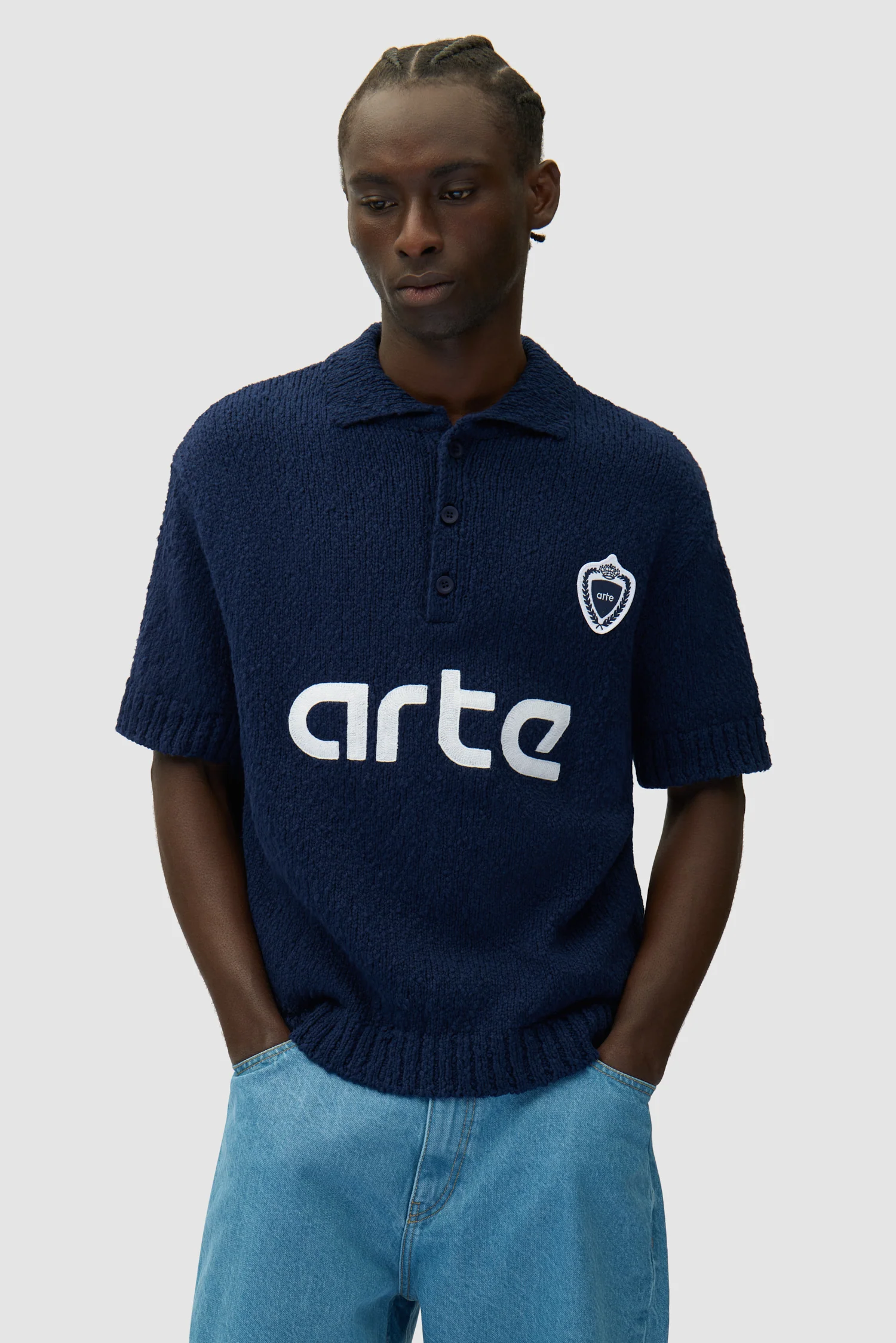 Football Knit - Blue - Image 2