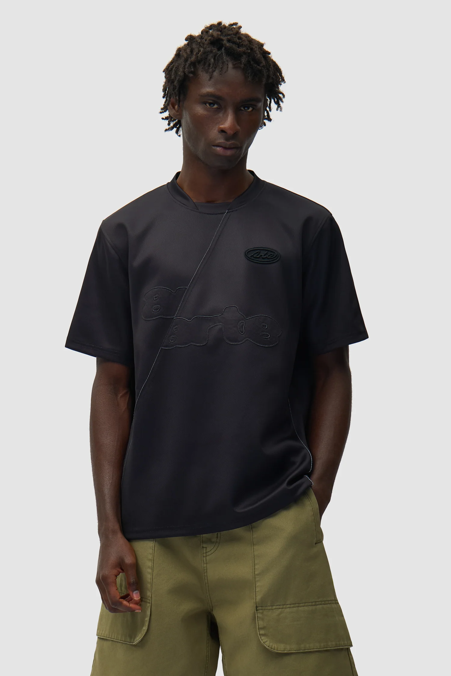 Football T-shirt - Black - Image 2