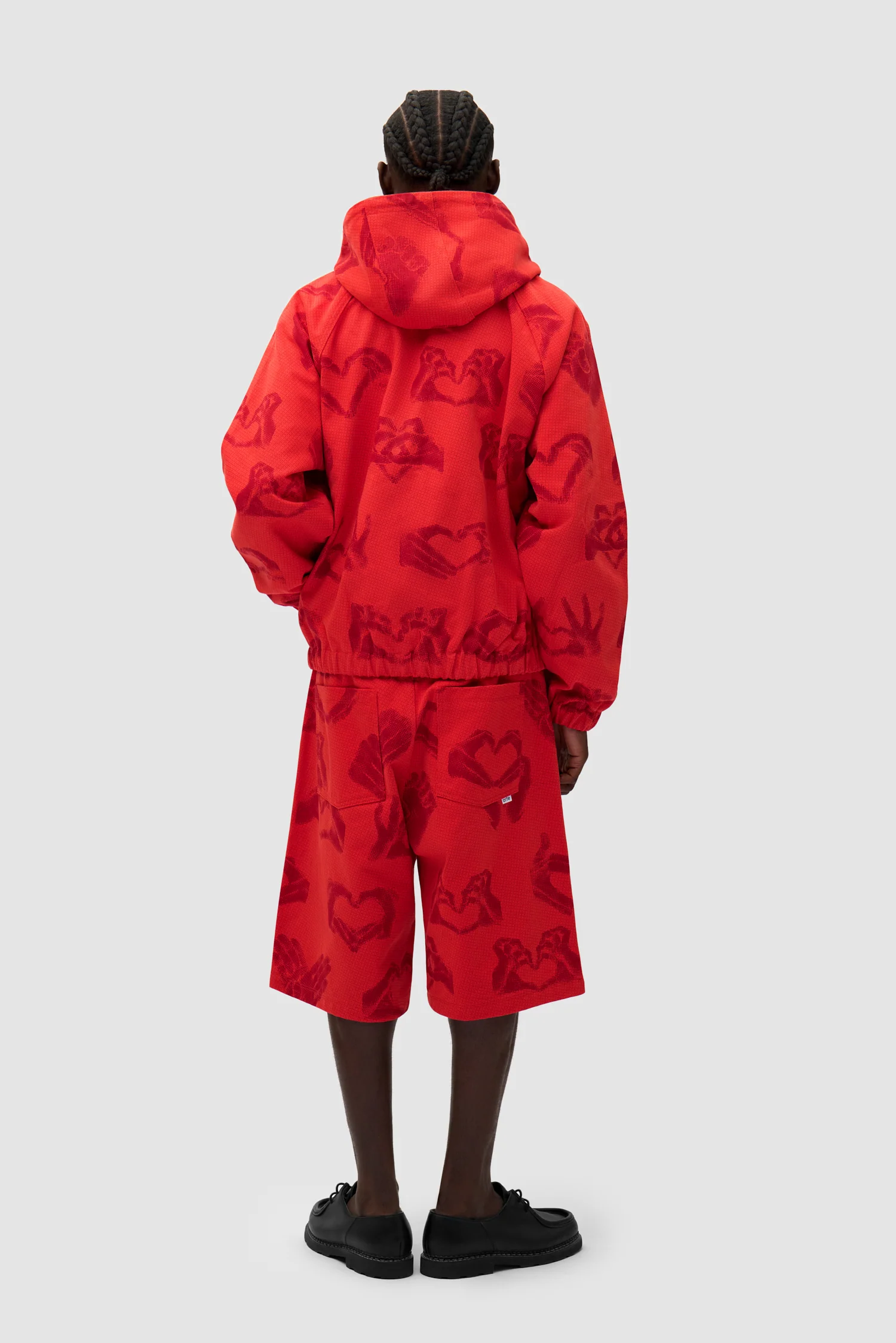 Hand Heart Shorts - Red - Image 7