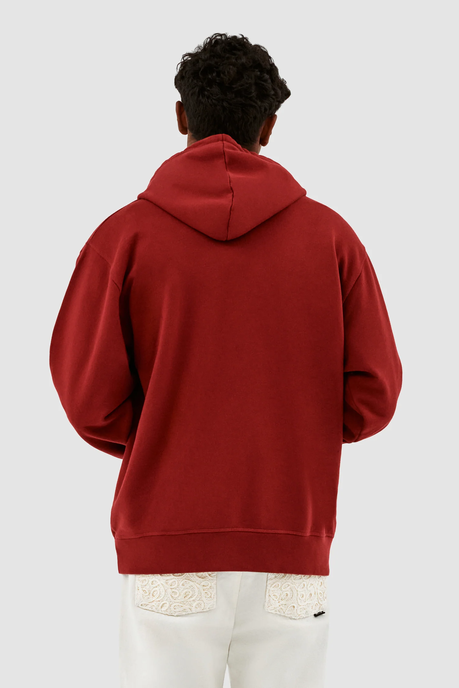 Hank Small Heart Hoodie - Bordeaux - Image 3