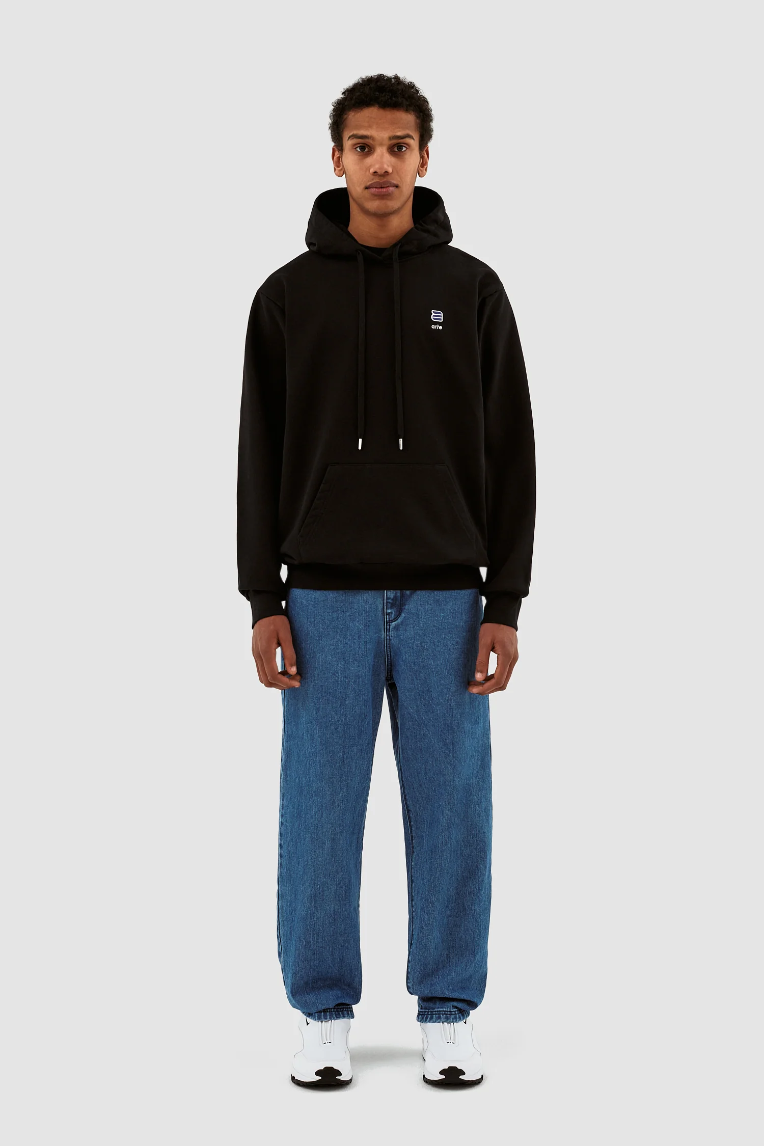 Harmon A Logo Hoodie - Black - Image 4