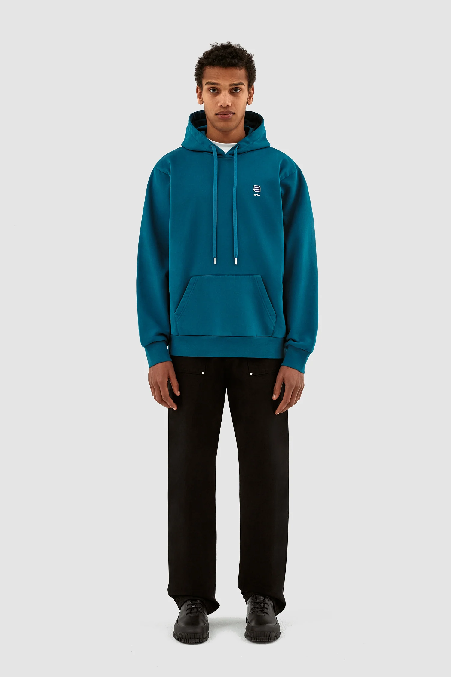 Harmon A Logo Hoodie - Lagoon Blue - Image 4