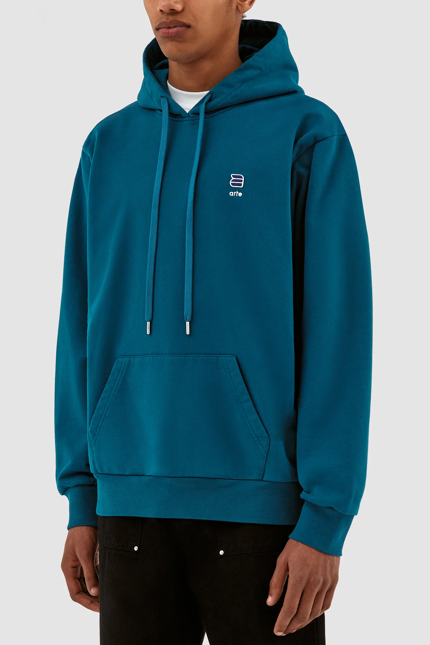 Harmon A Logo Hoodie - Lagoon Blue - Image 7