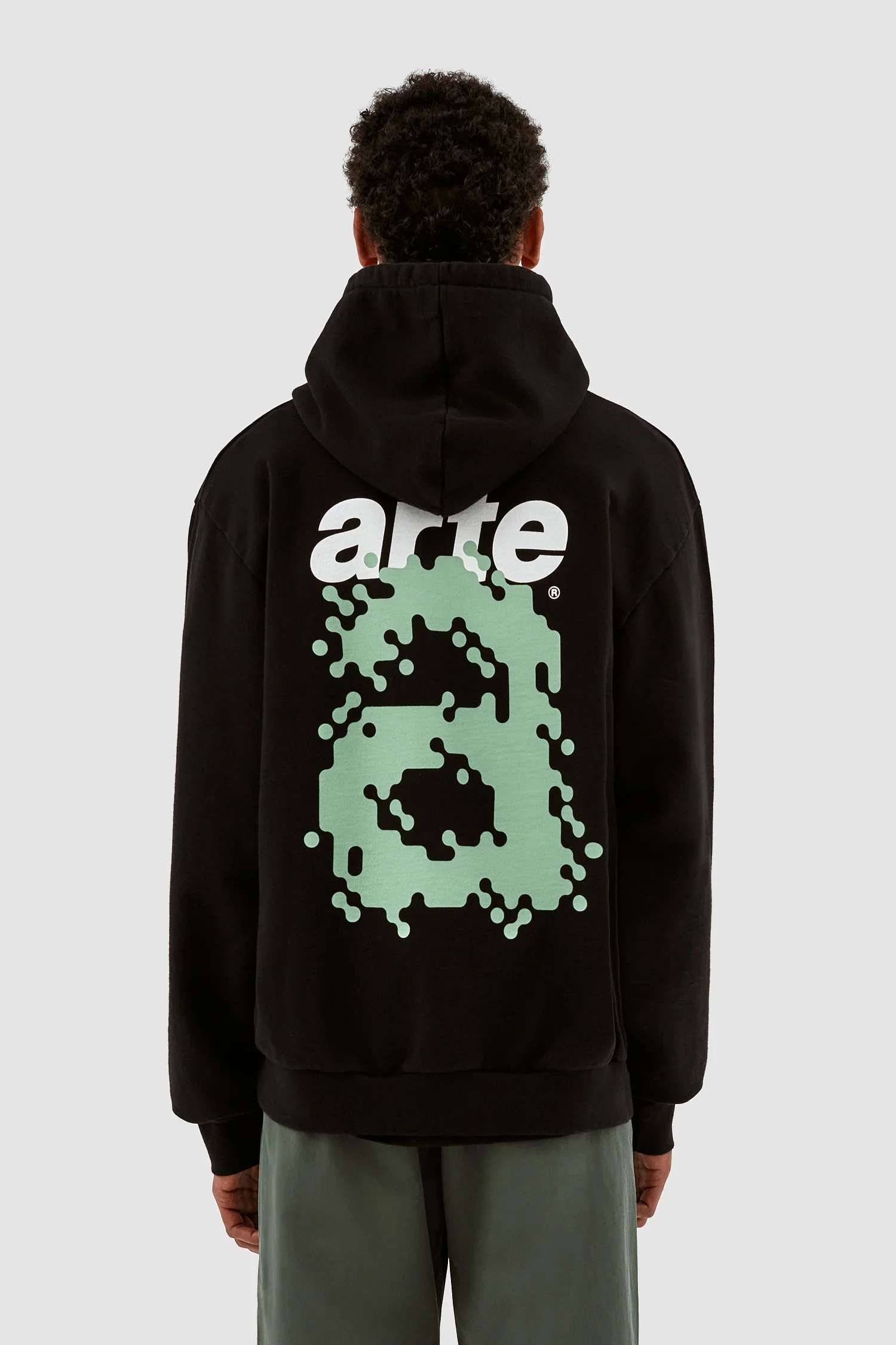 Harmon Back A Pixel Hoodie - Black - Image 2