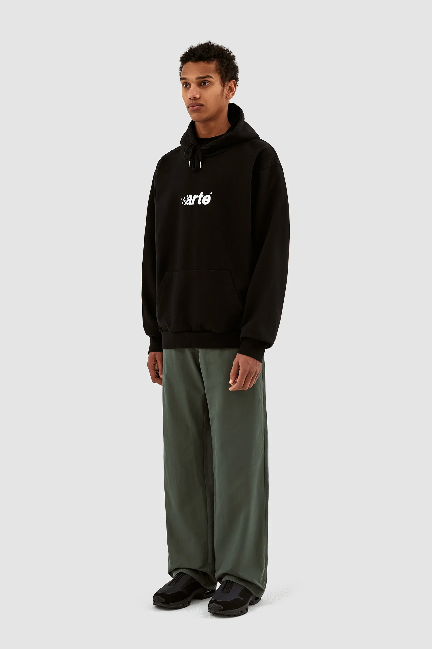 Harmon Pixel Logo Hoodie - Black - Image 5