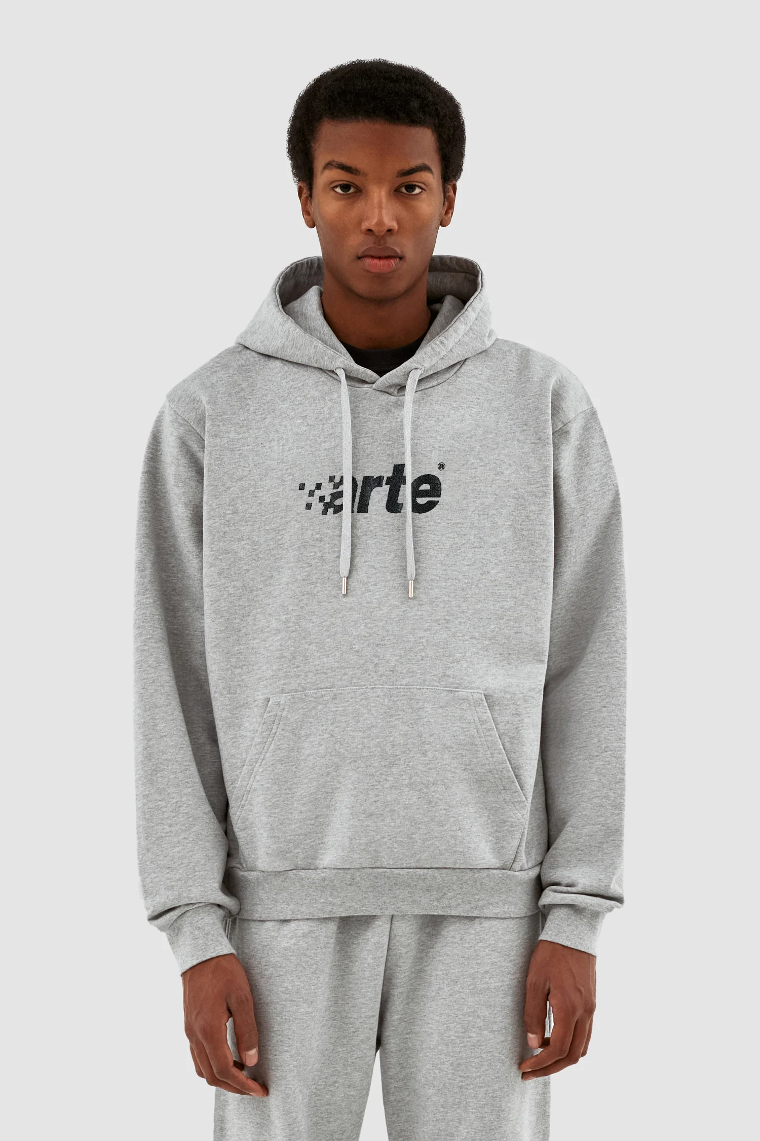 Harmon Pixel Logo Hoodie - Grey - Image 2