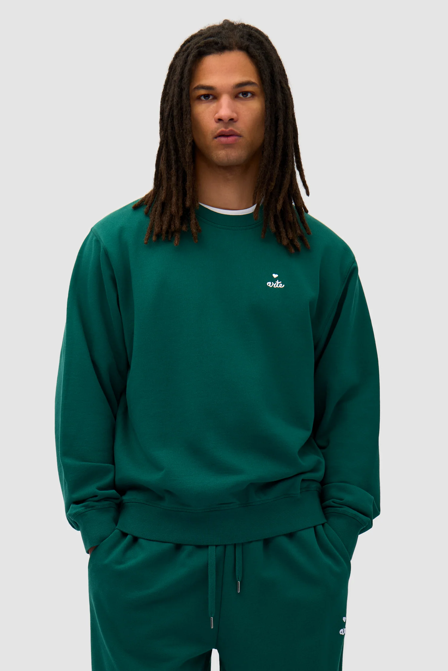 Heart Crewneck - Green - Image 2