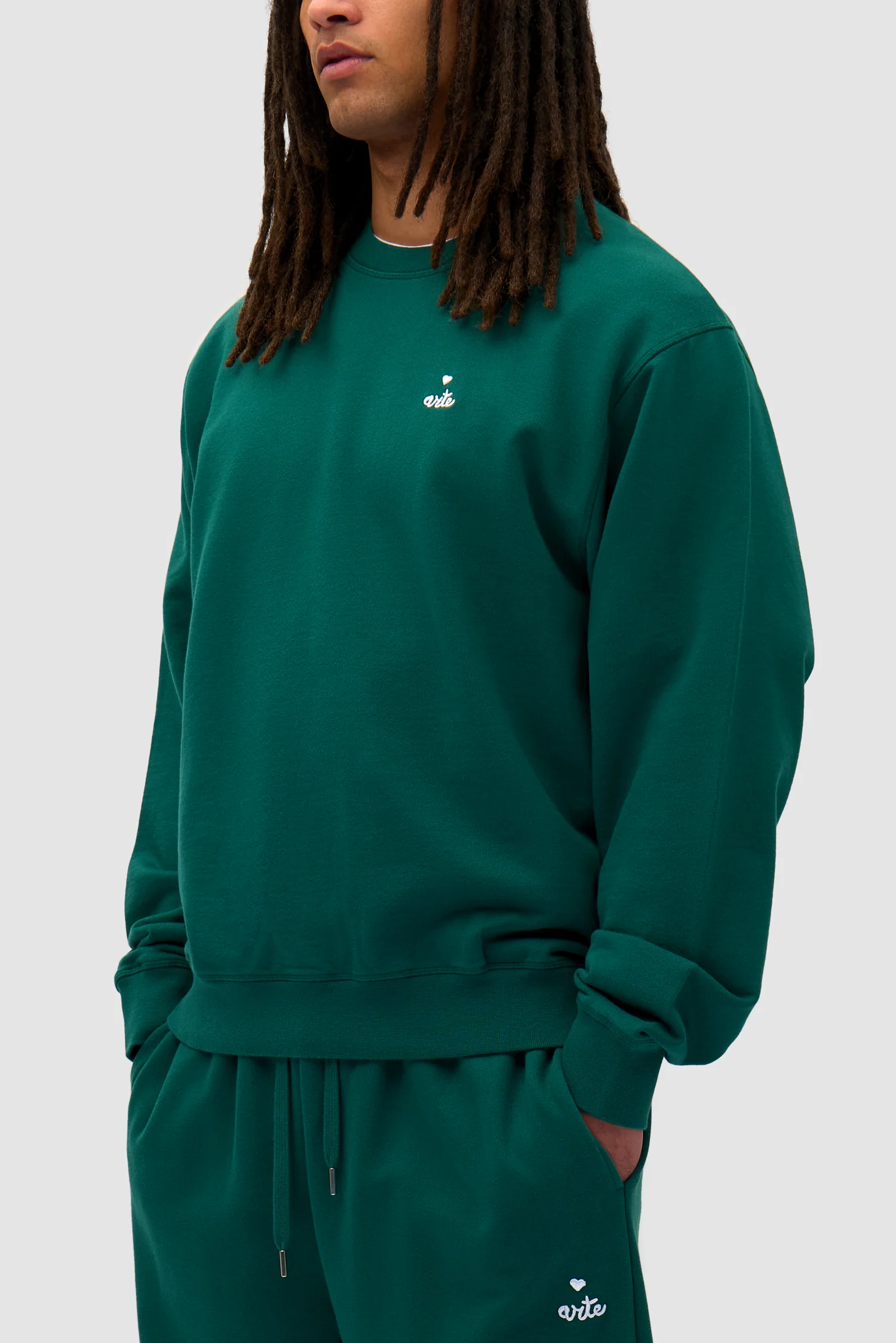 Heart Crewneck - Green - Image 7