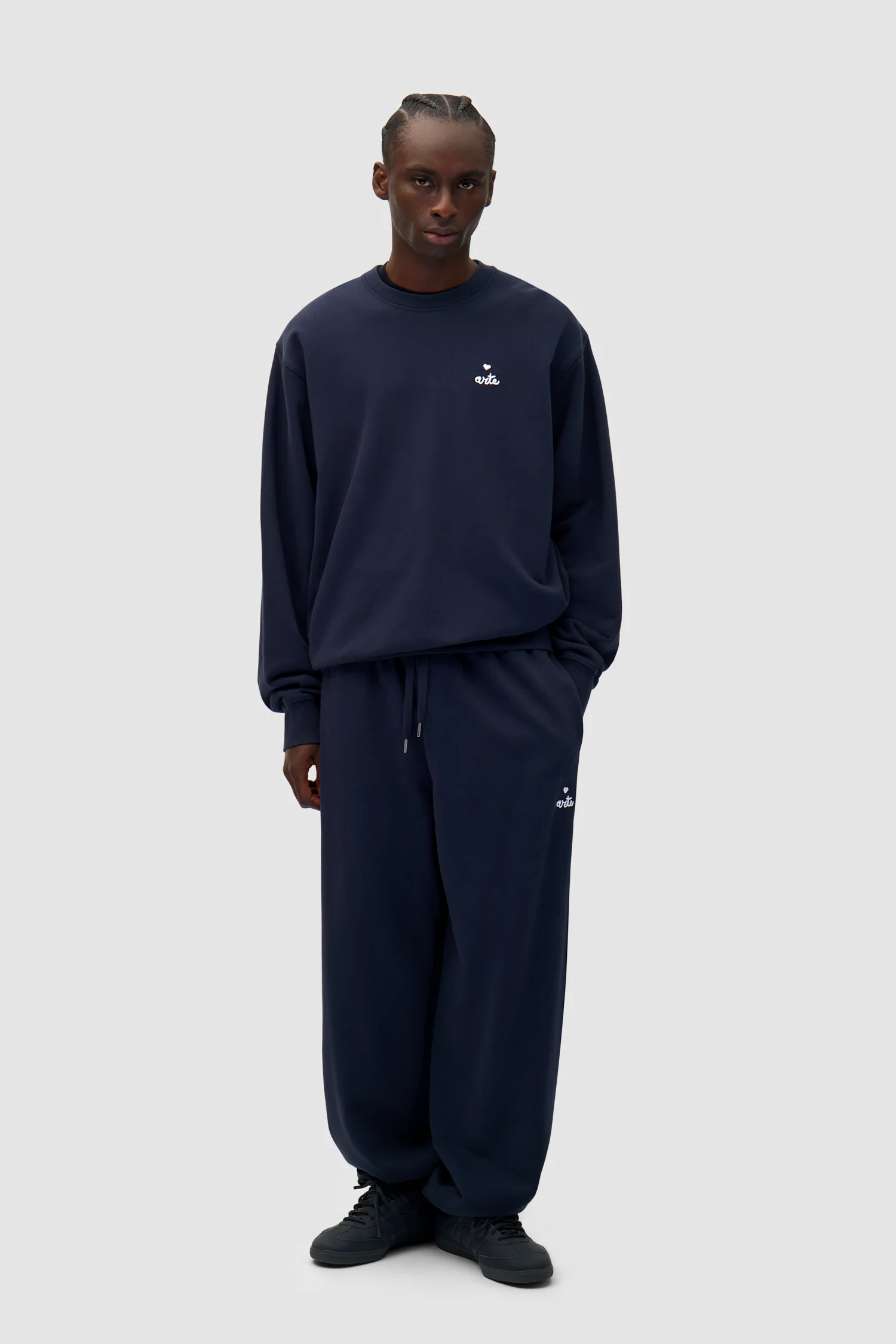 Heart Crewneck - Navy - Image 4