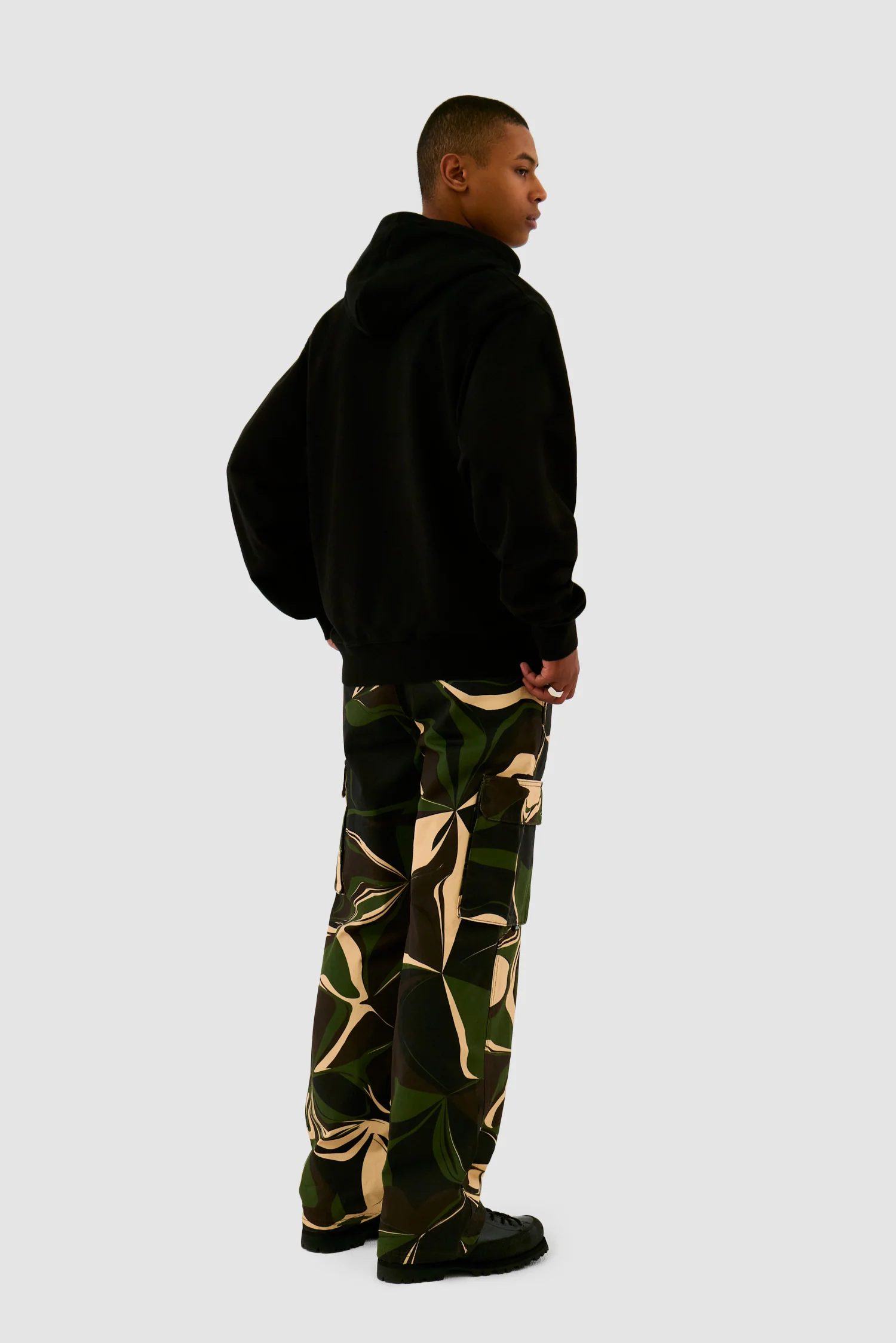 Heart Flower Hoodie - Black - Image 6