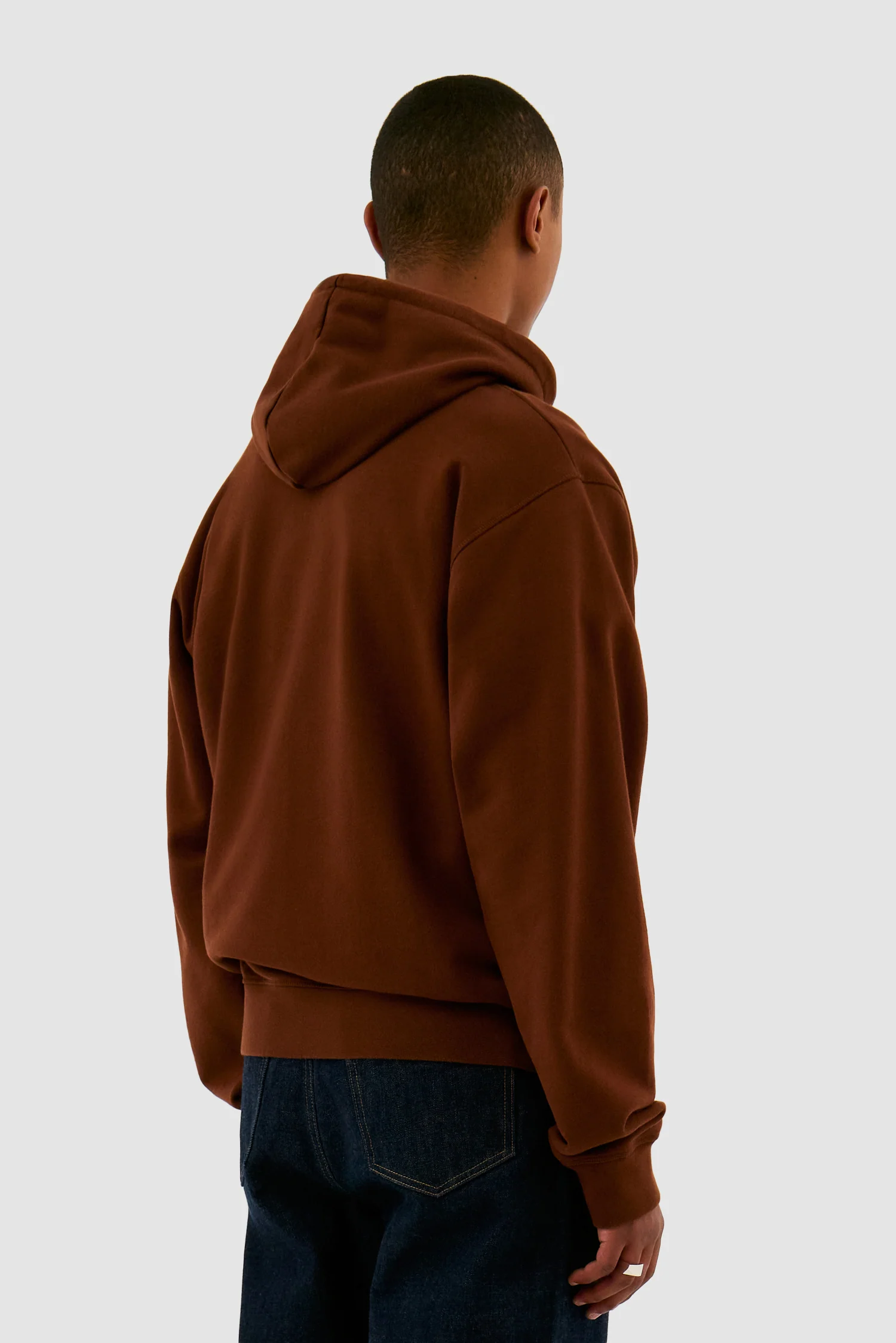 Heart Flower Hoodie - Brown - Image 3