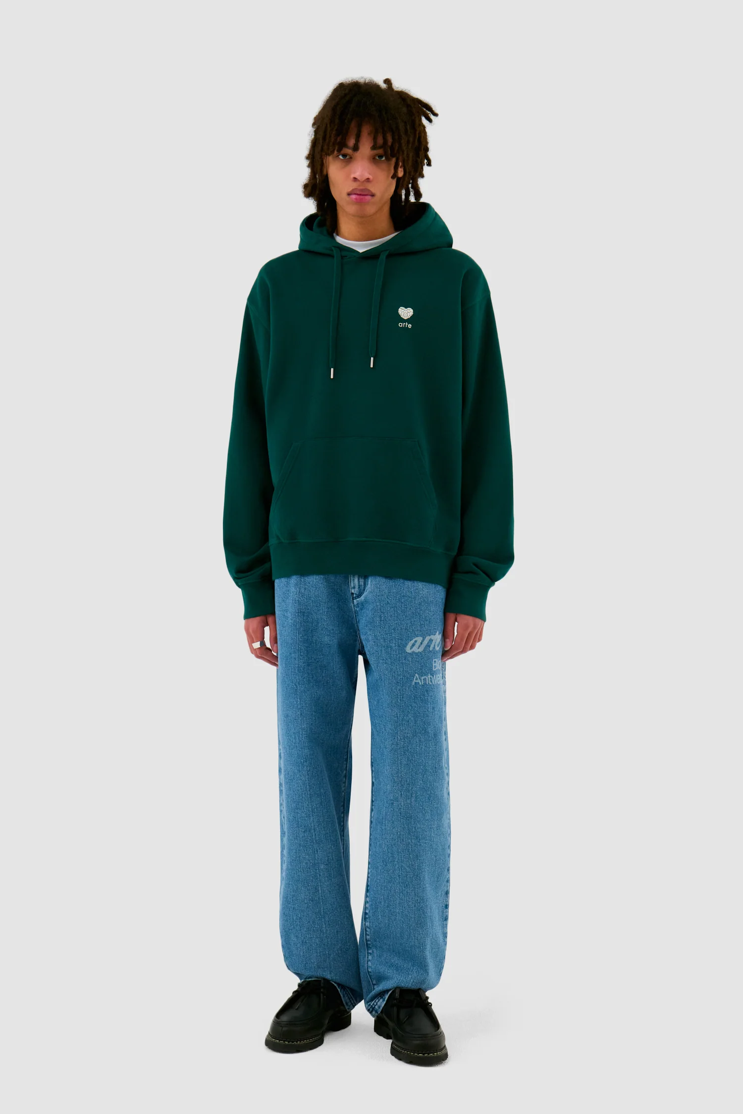 Heart Flower Hoodie - Green - Image 4