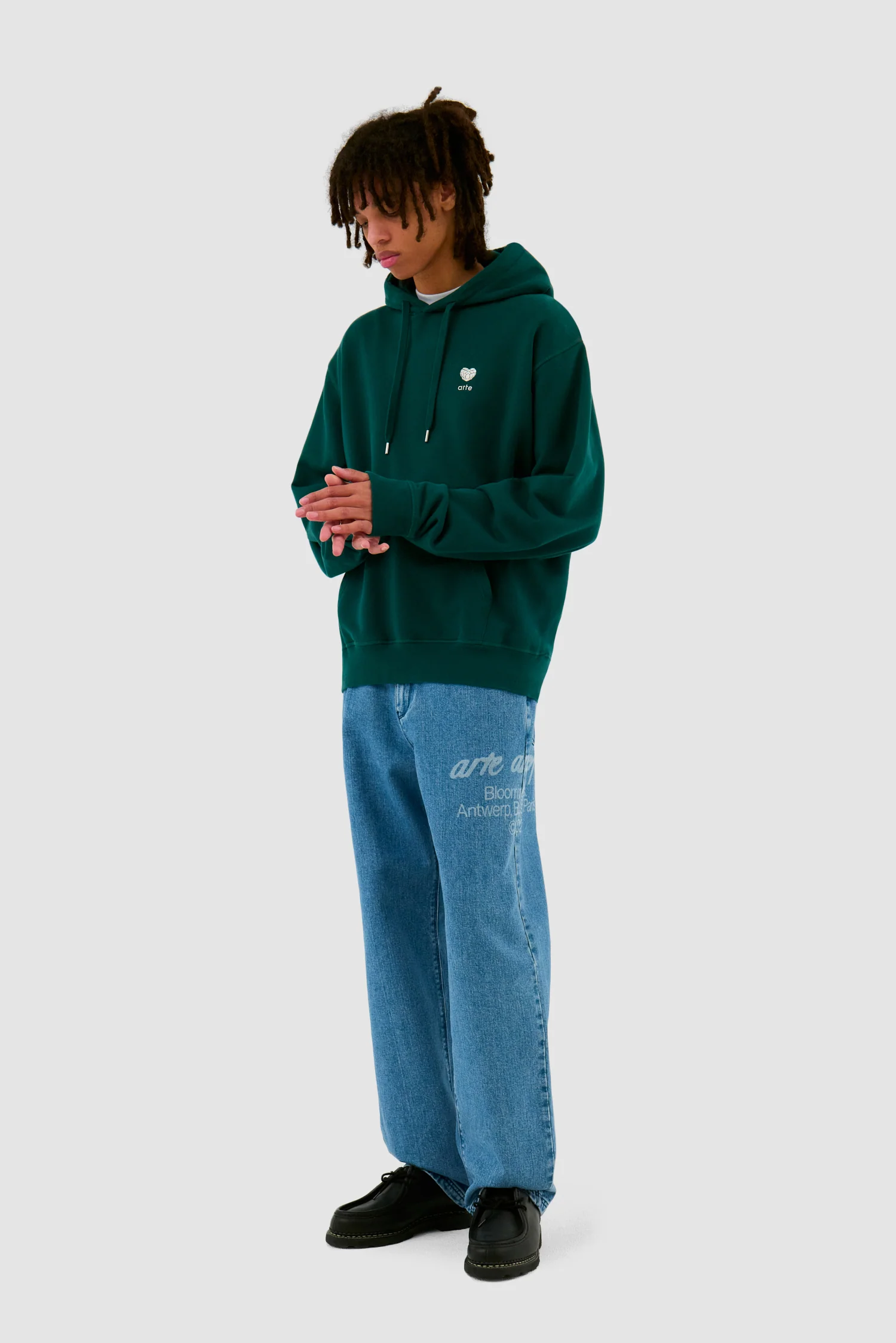 Heart Flower Hoodie - Green - Image 5