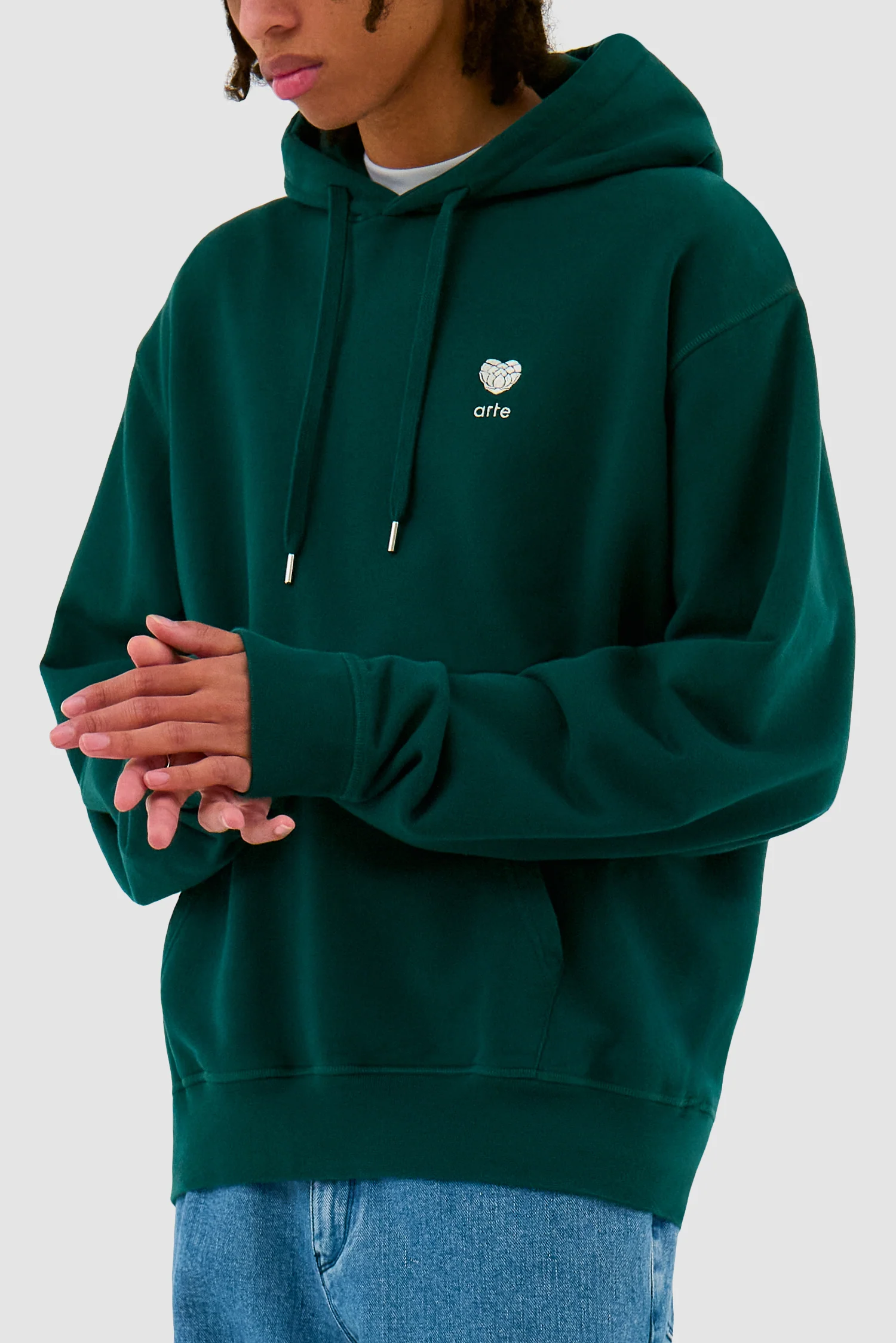 Heart Flower Hoodie - Green - Image 7