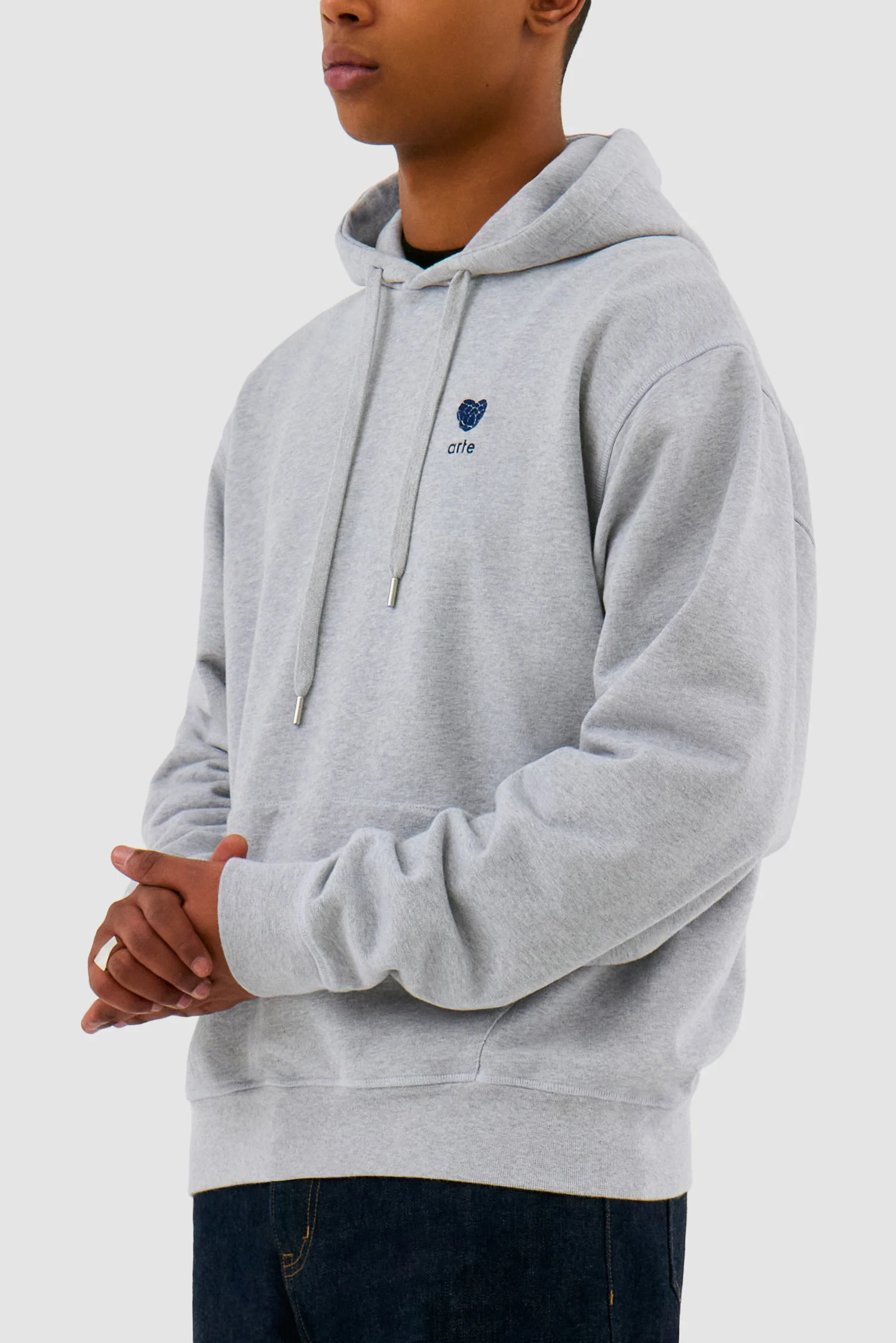 Heart Flower Hoodie - Grey - Image 7