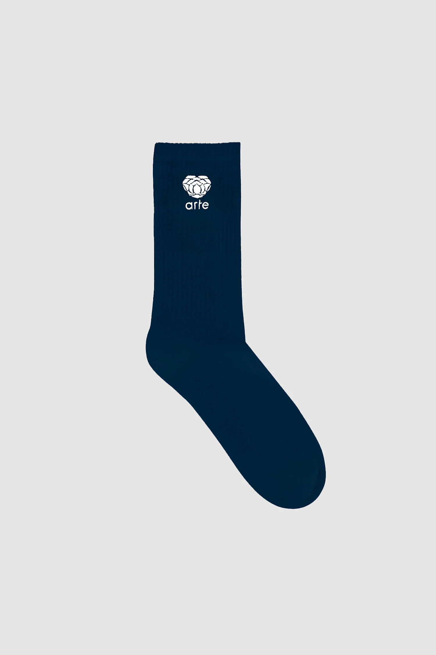 Heart Flower Logo Socks - Navy - Image 2