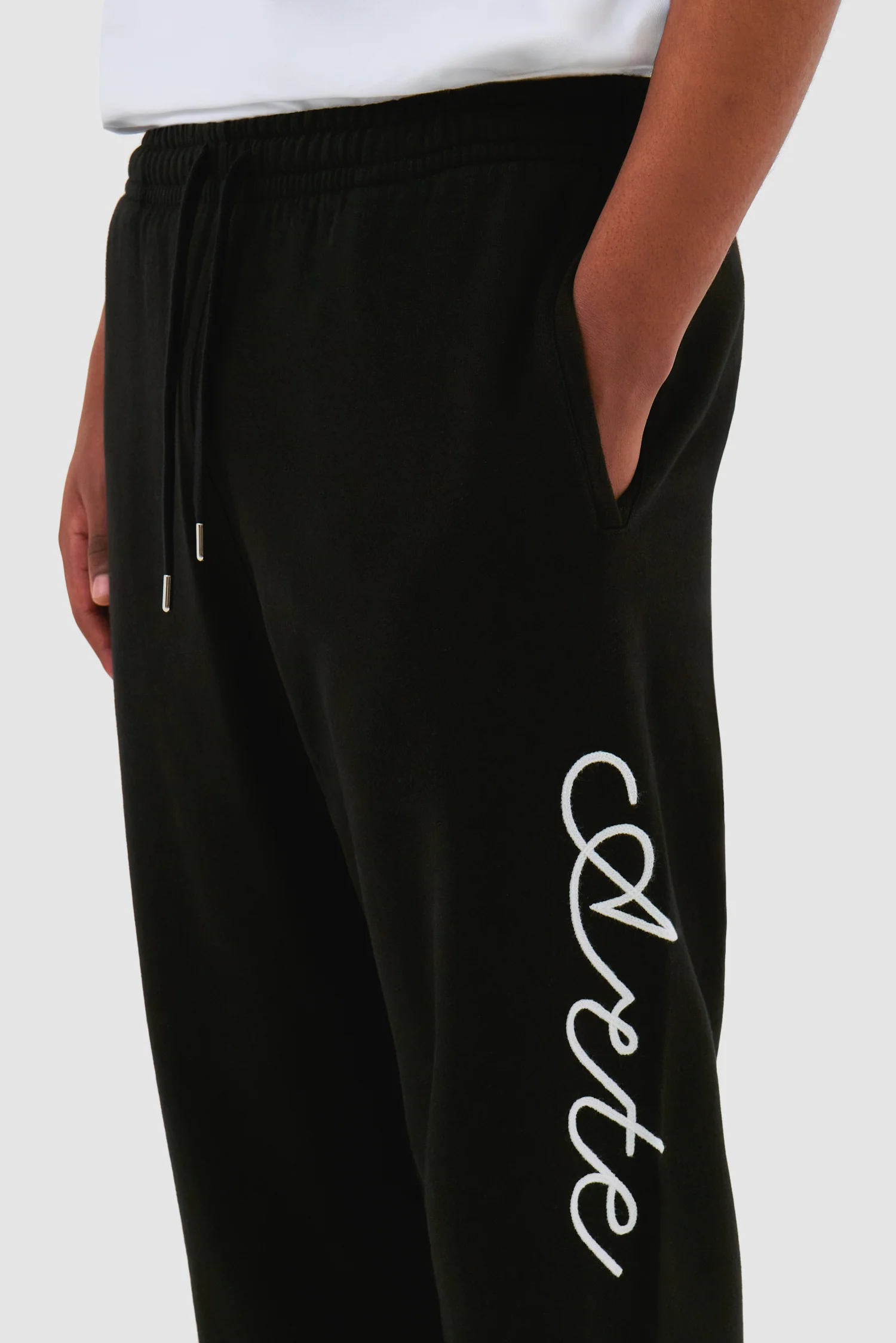 Script Logo Pants - Black - Image 3
