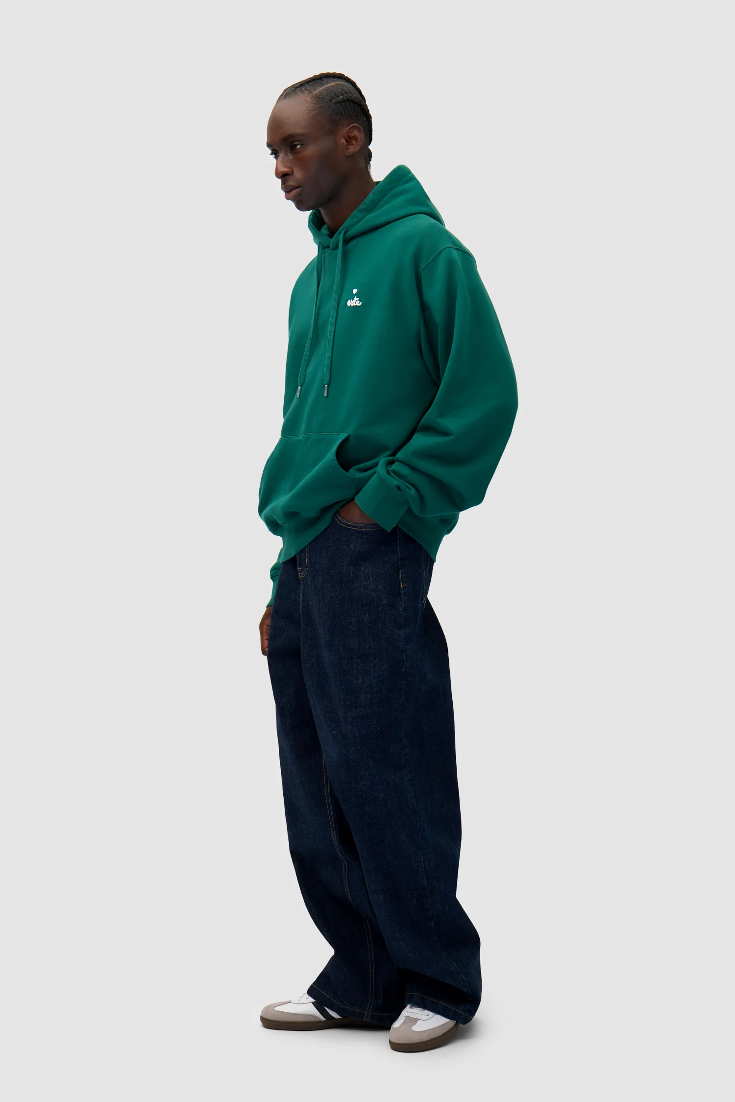 Heart Logo Hoodie - Green - Image 5