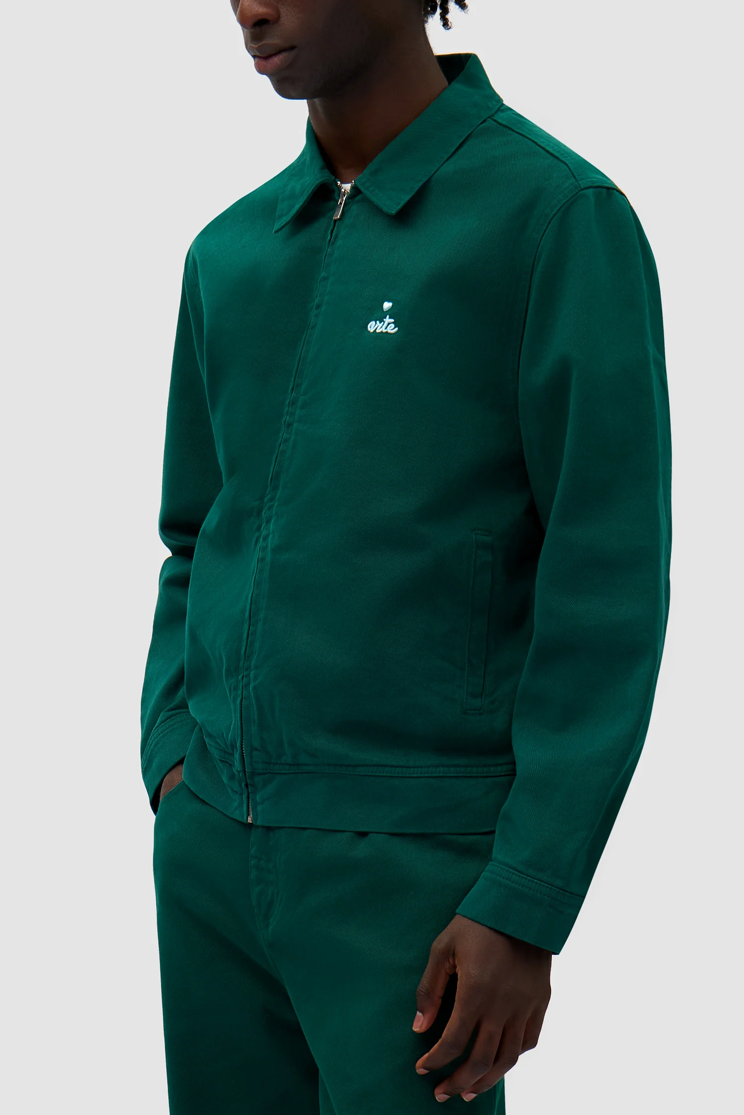 Heart Logo Jacket - Green - Image 7