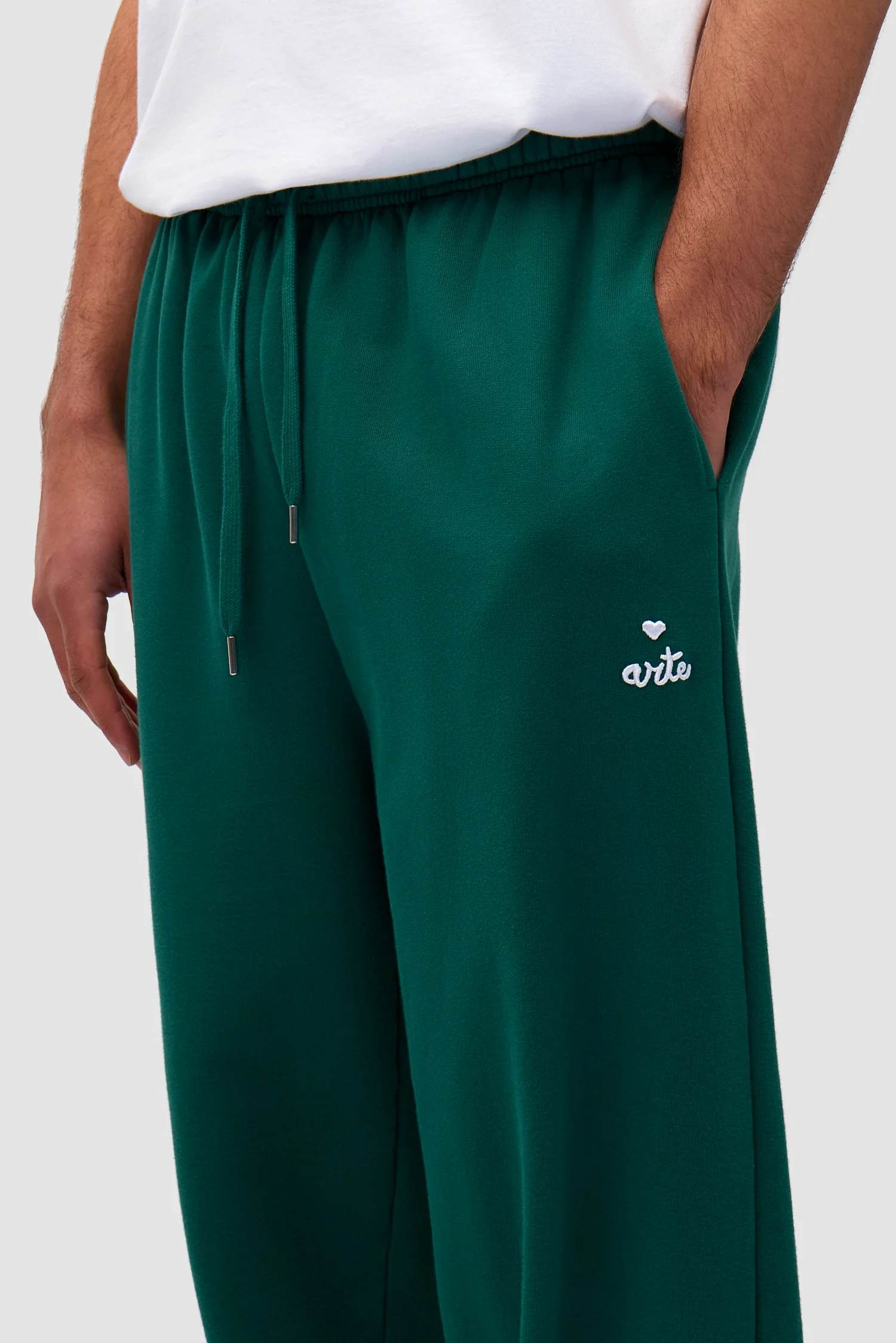 Heart Logo Sweatpants - Green - Image 5