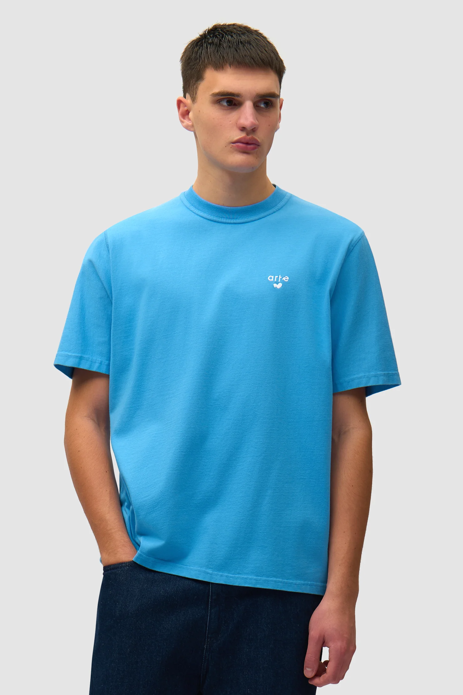 Heart Logo T-shirt - Blue - Image 2