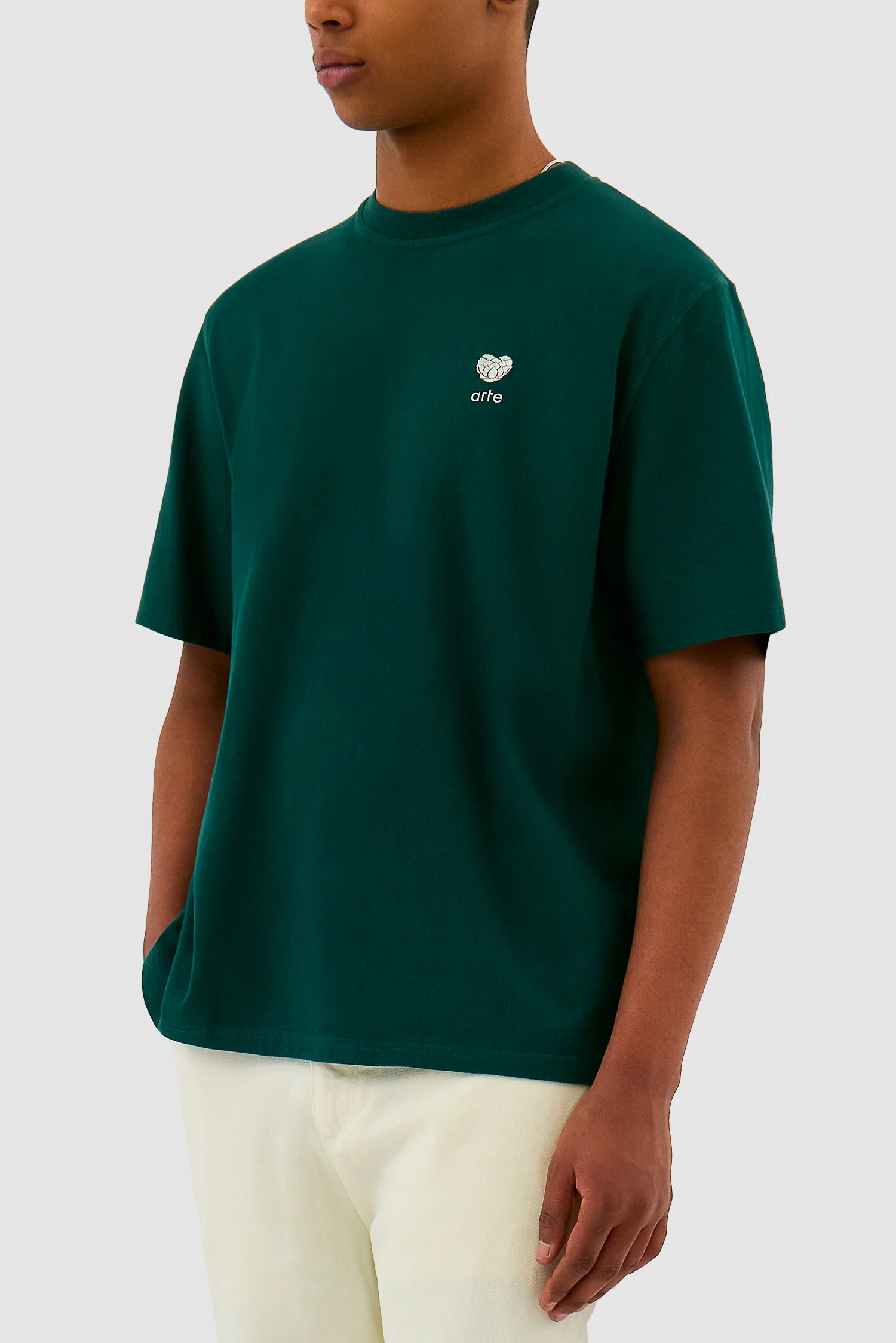 Heart Logo T-shirt - Green - Image 7