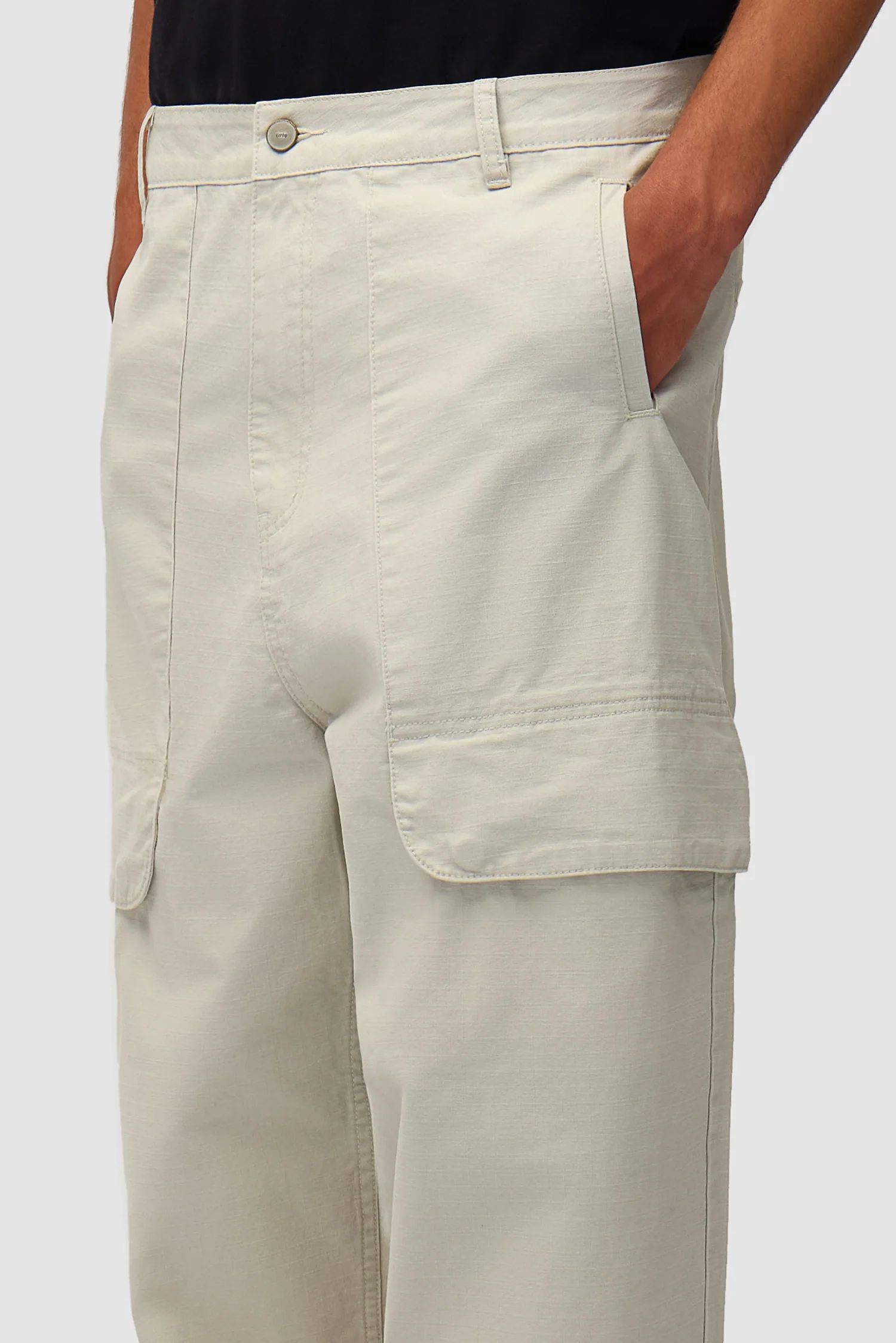 Heavy Ripstop Pants - Cream - Image 8