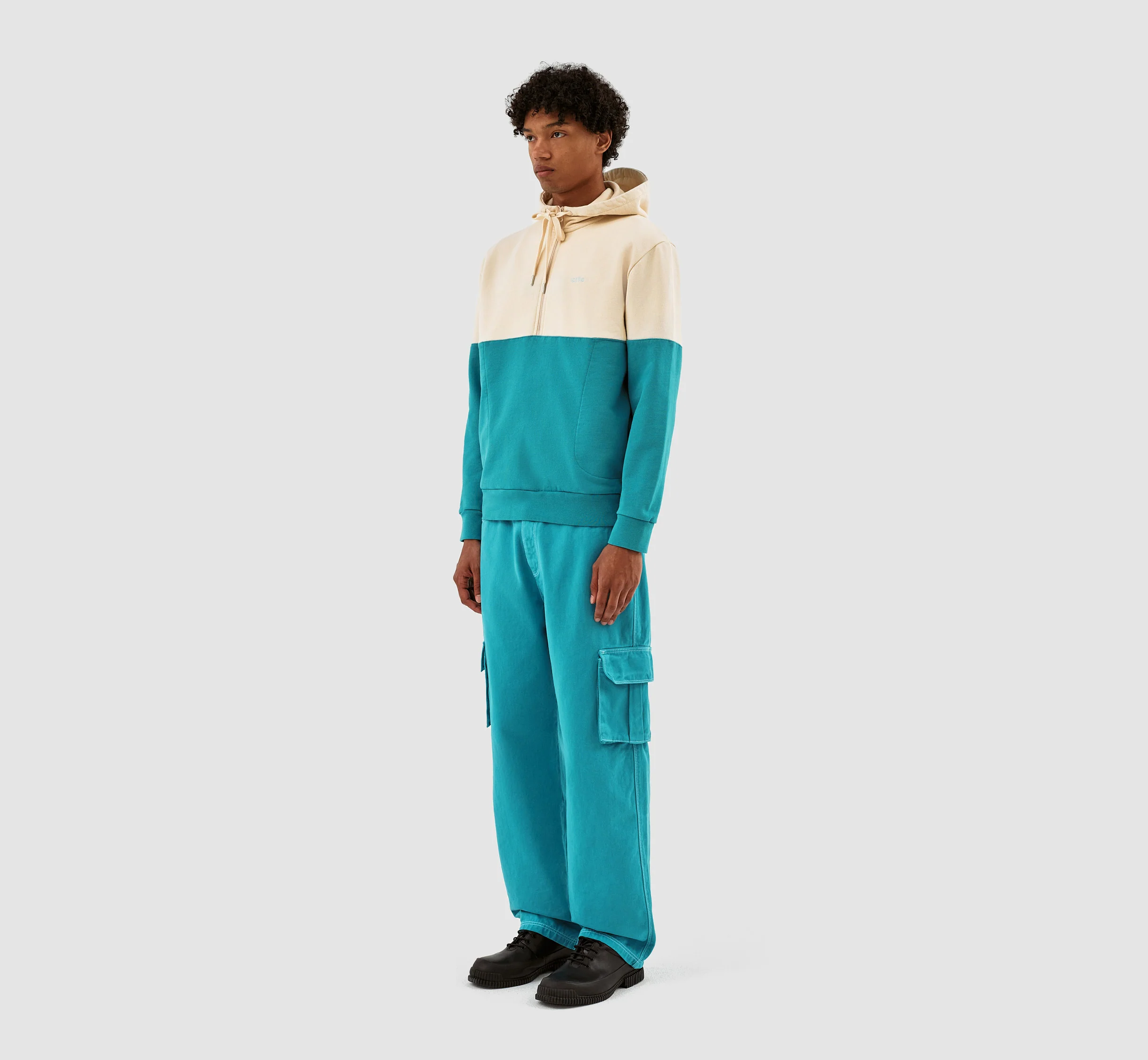 Henny Multi Hoodie - Cream/Lake Blue - Image 5