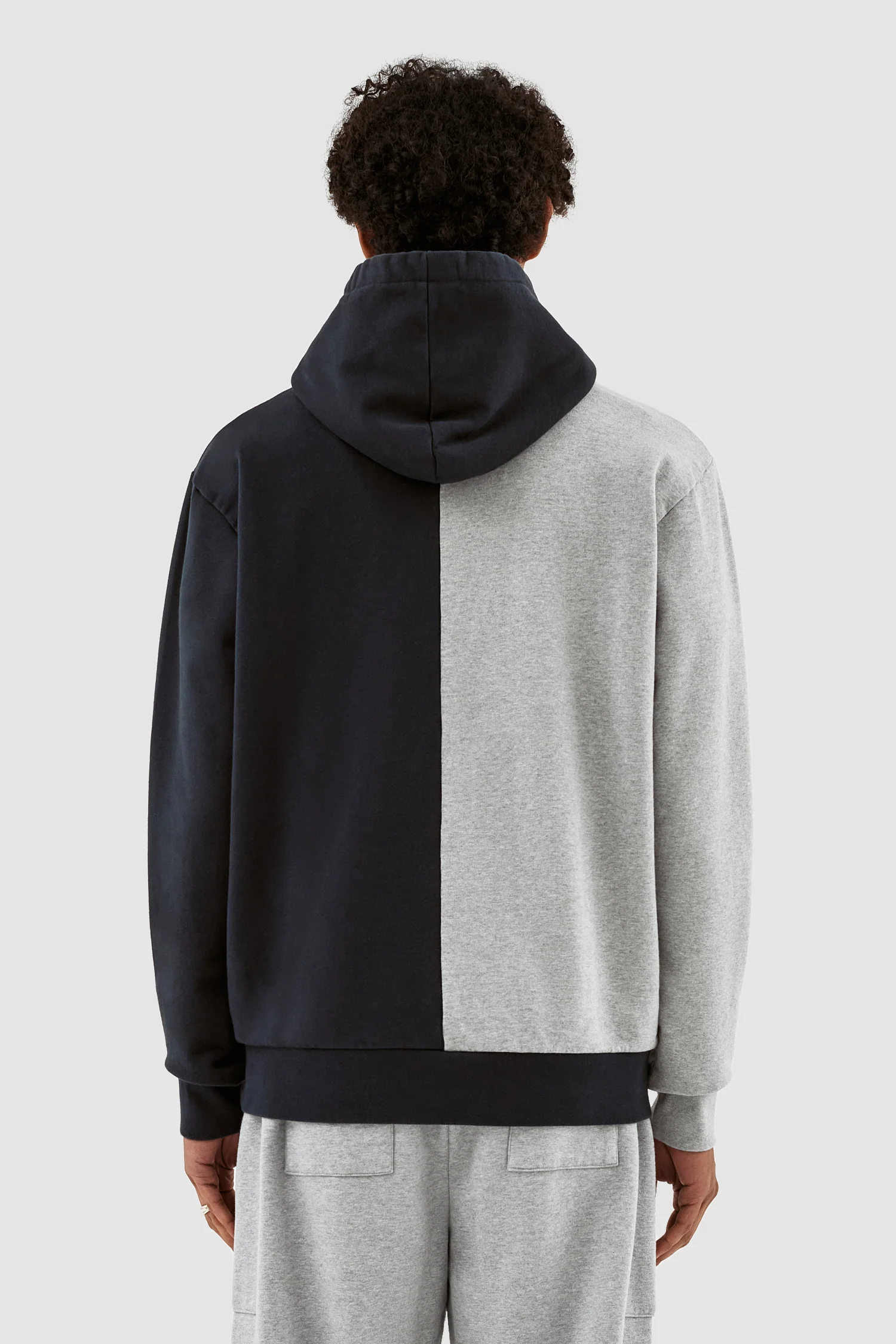 Herbert Colorblock Hoodie - Grey/Navy - Image 3