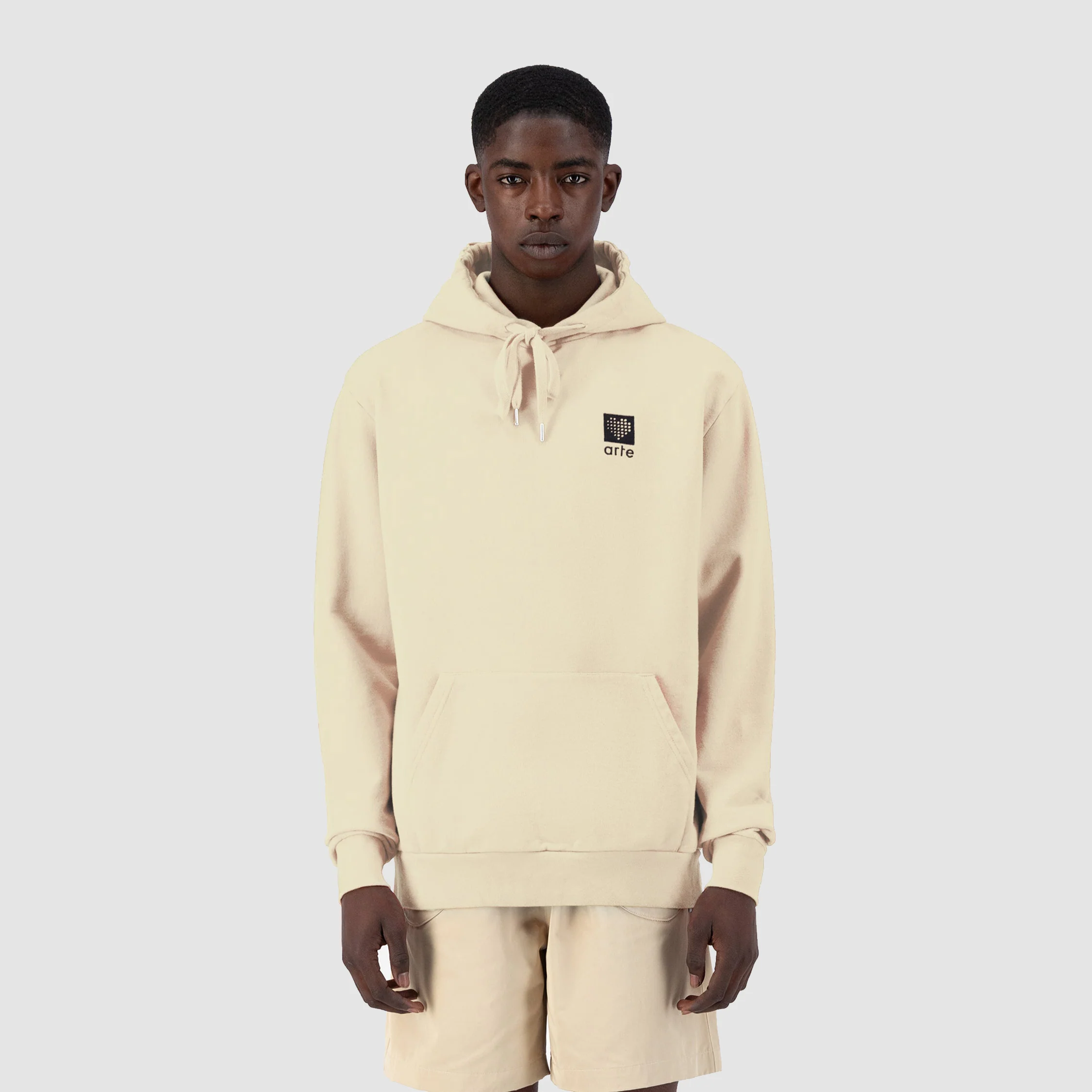 Hulton Heart Hoodie - Cream