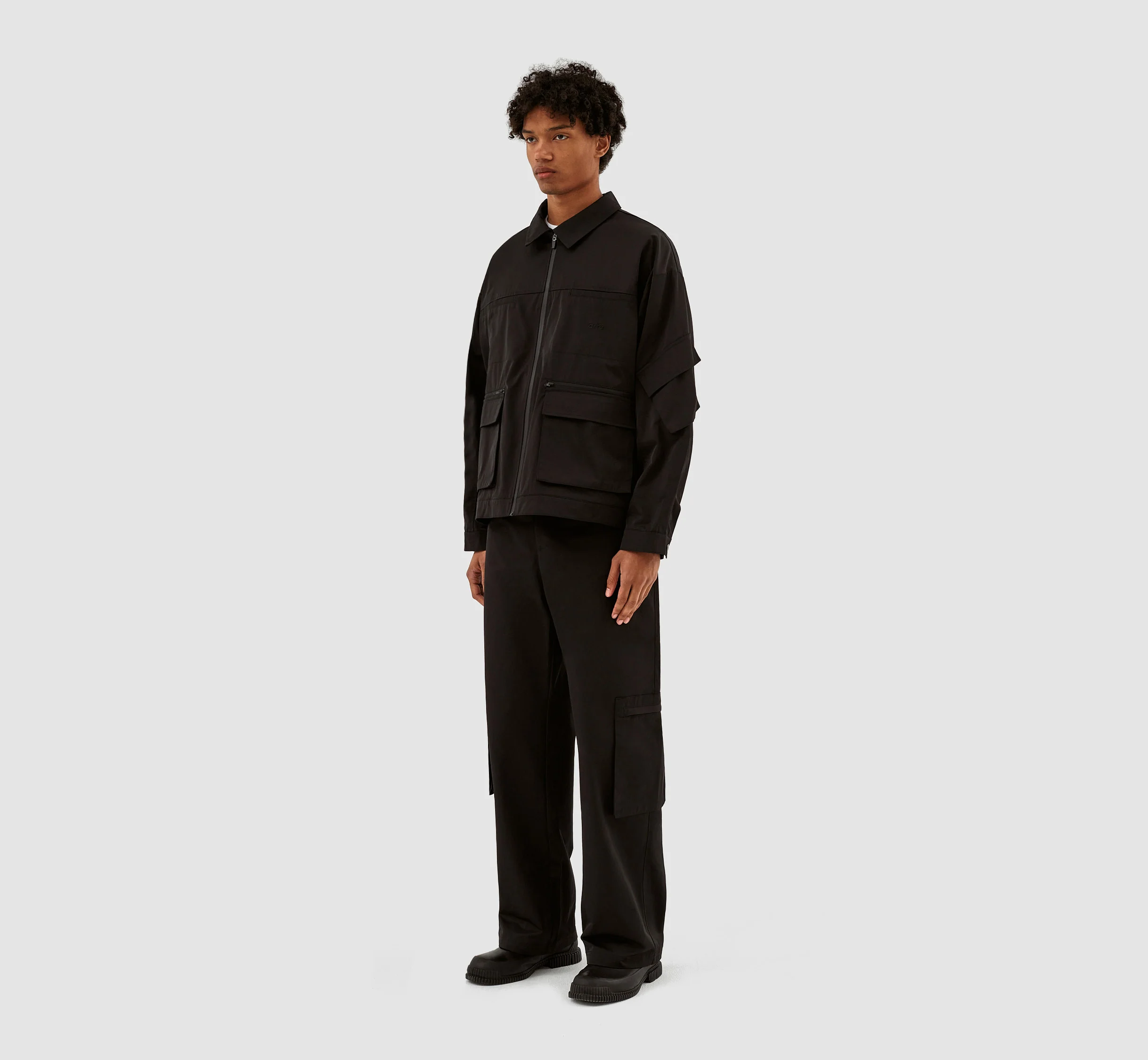 Jack Double Pocket Jacket - Black - Image 6