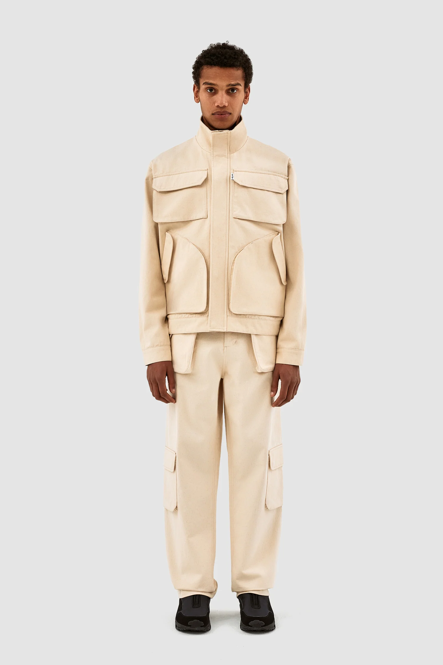 Jaden Cargo Jacket - Cream - Image 4
