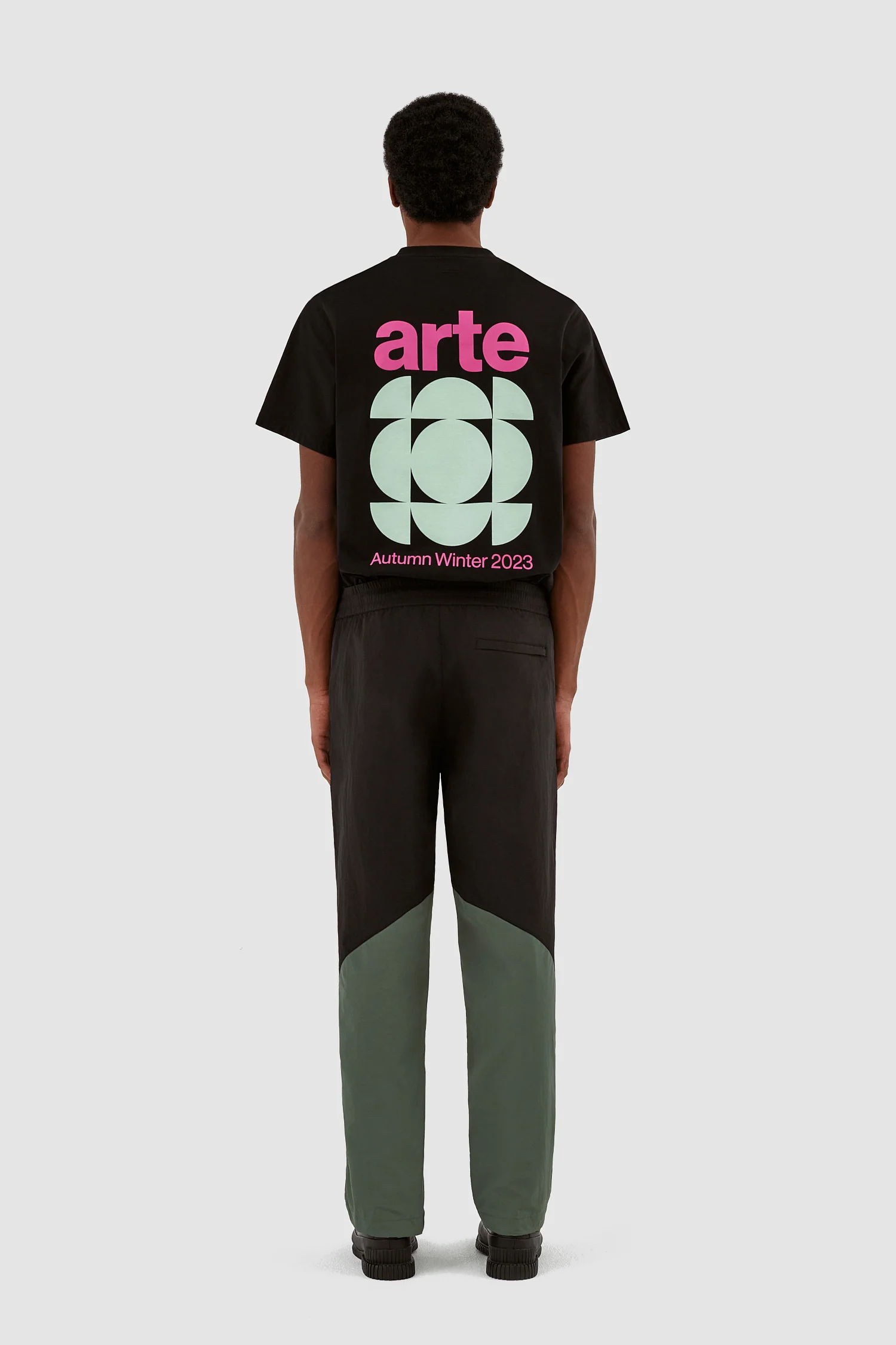Jake Contrast Pants - Black/Green - Image 7