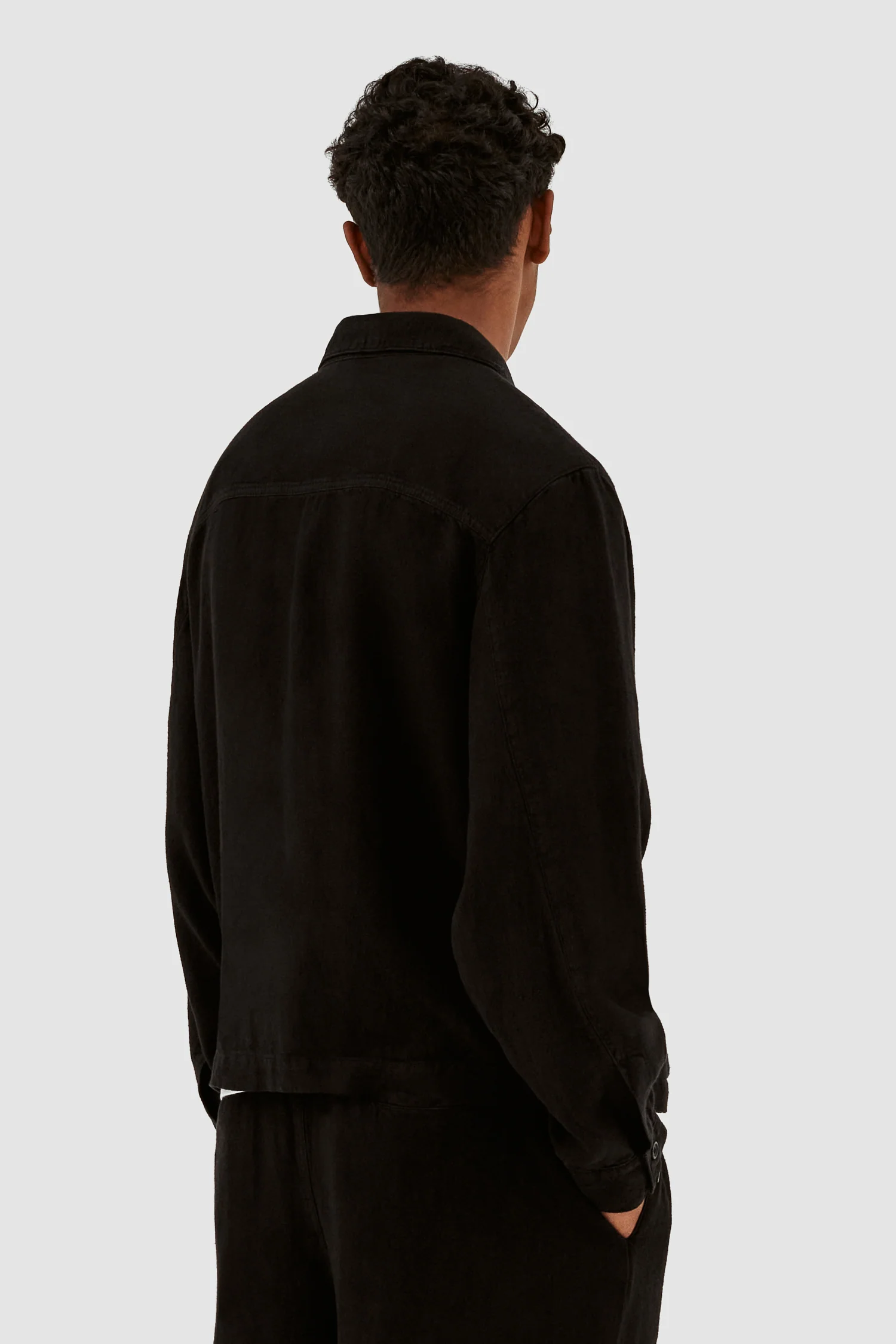Jan Linnen Jacket - Black - Image 3