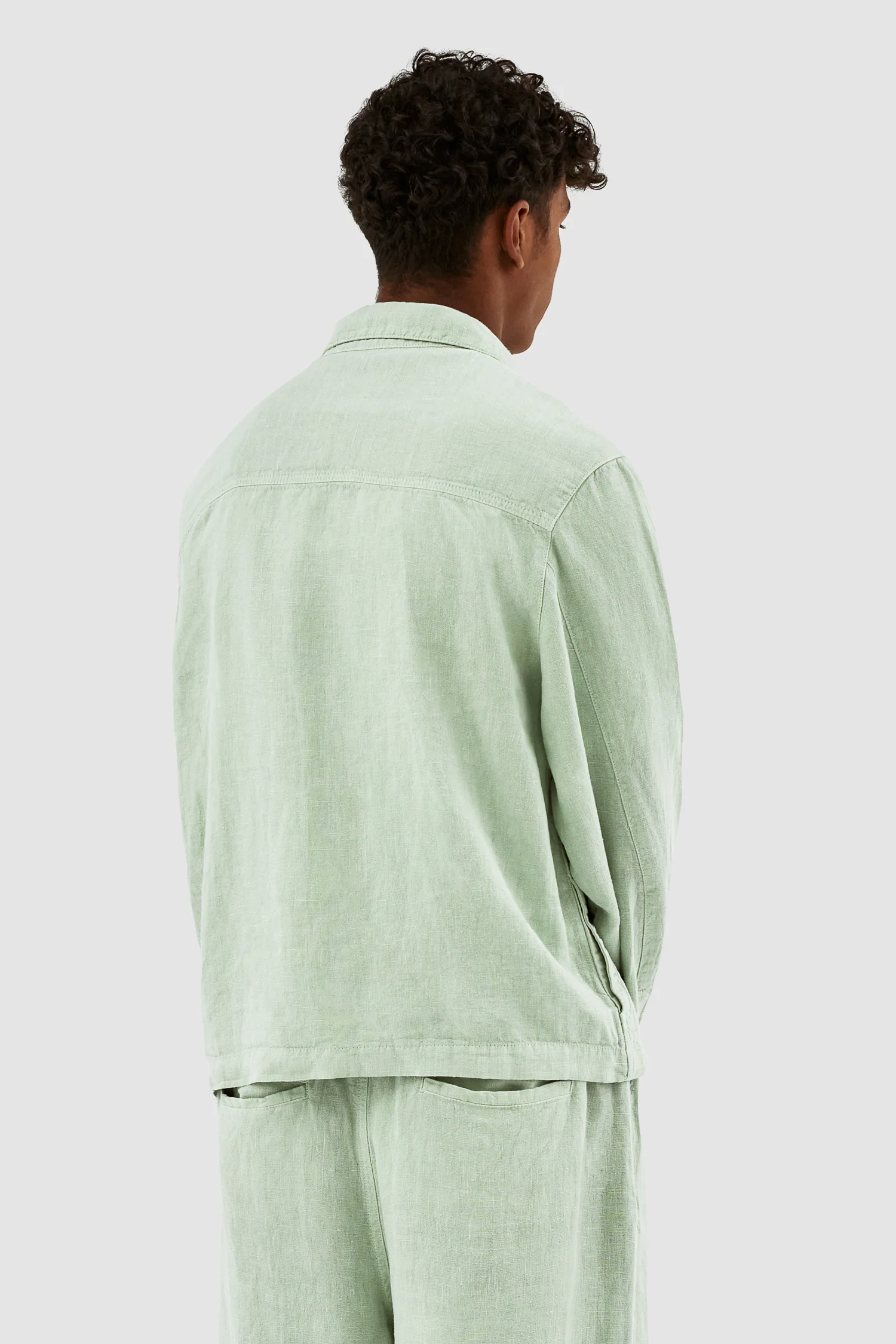Jan Linnen Jacket - Green - Image 3