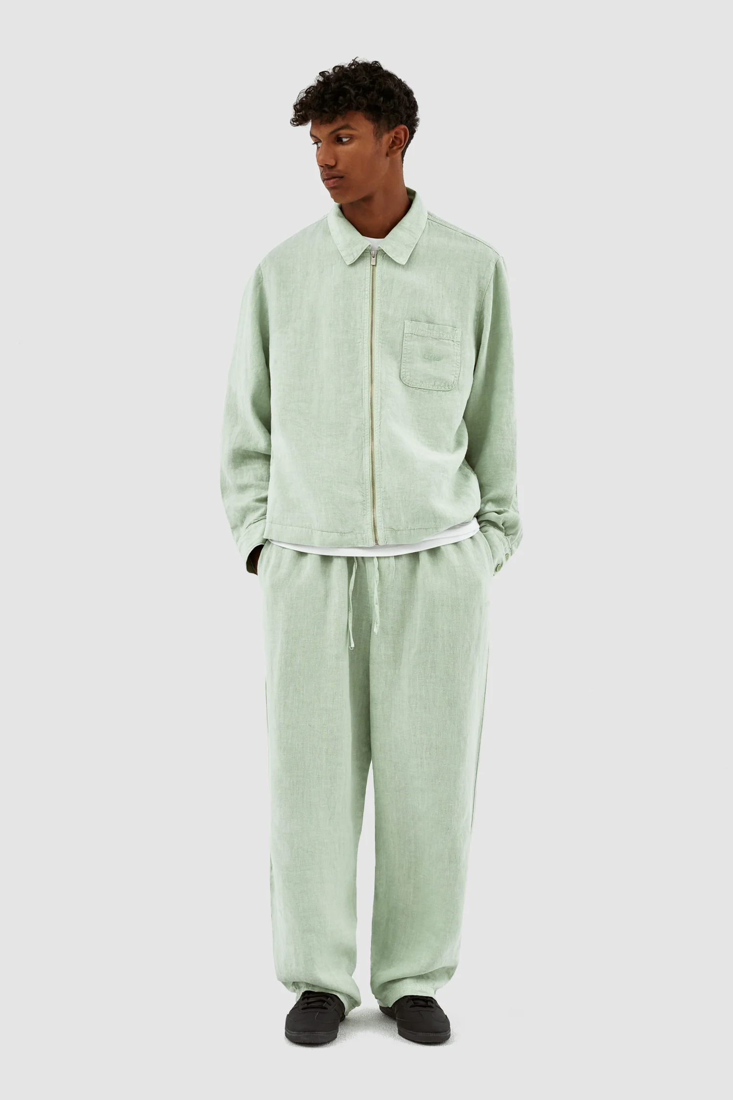 Jan Linnen Jacket - Green - Image 4