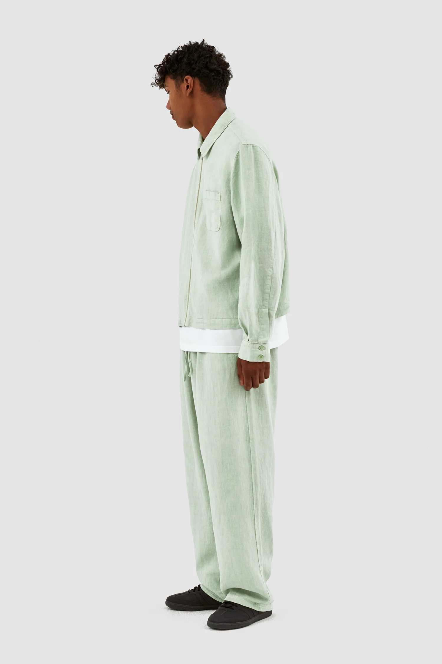 Jan Linnen Jacket - Green - Image 5