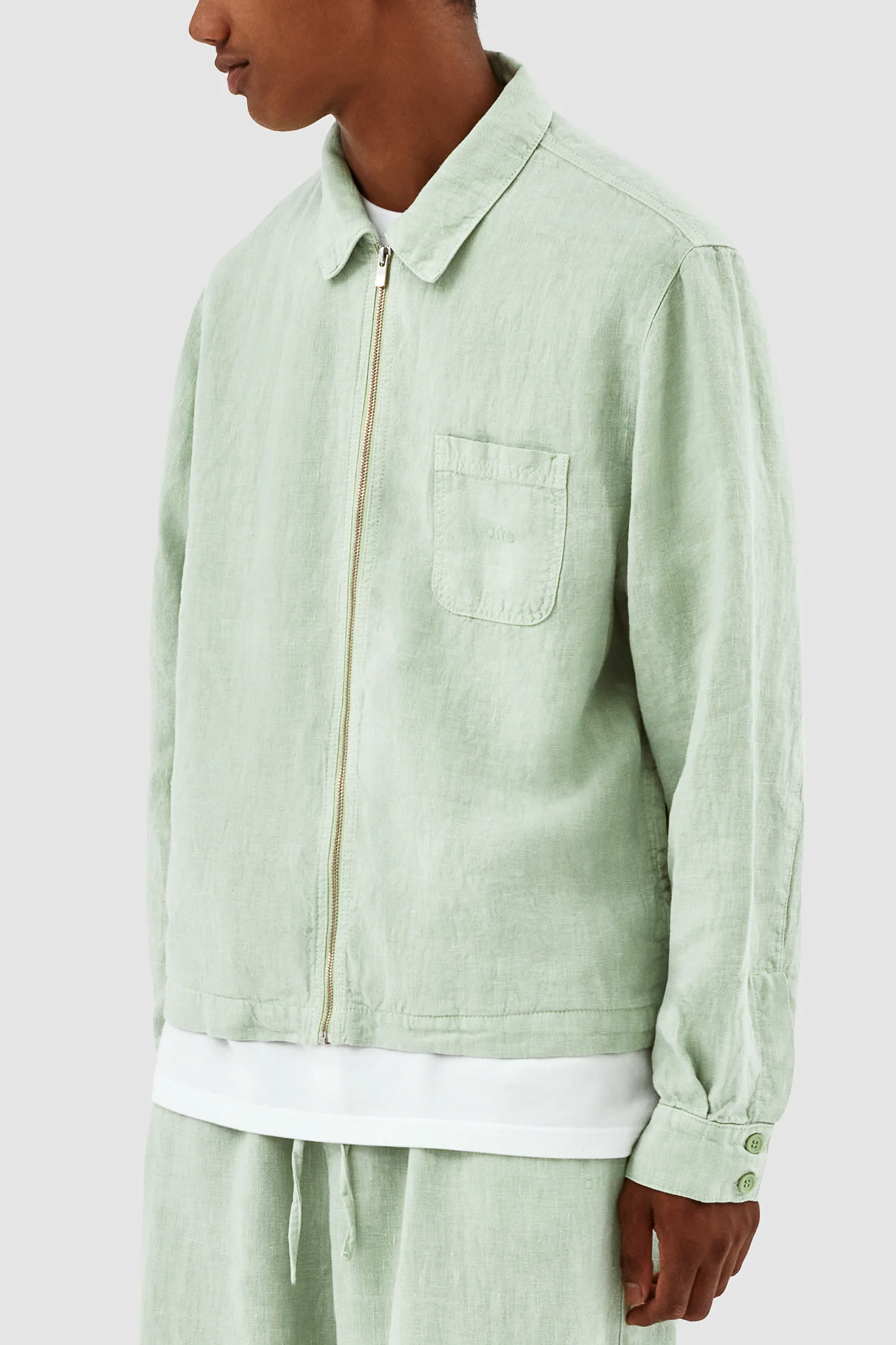 Jan Linnen Jacket - Green - Image 7