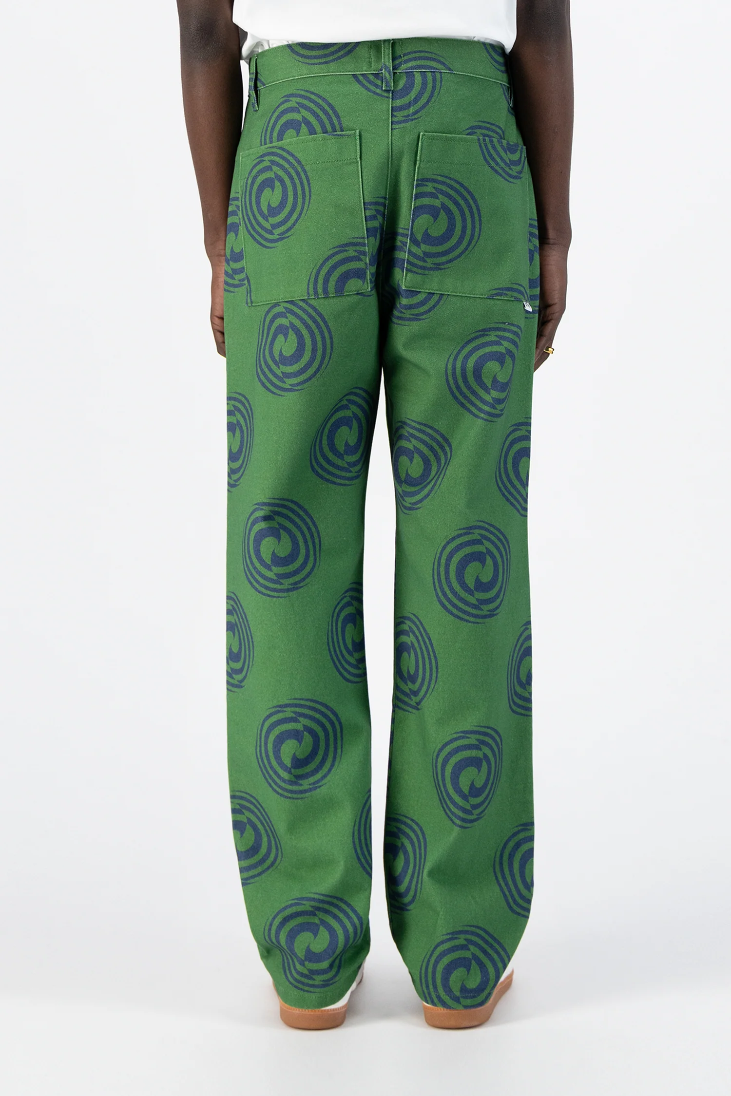 Janco Swirl Pants - Green/Navy - Image 3