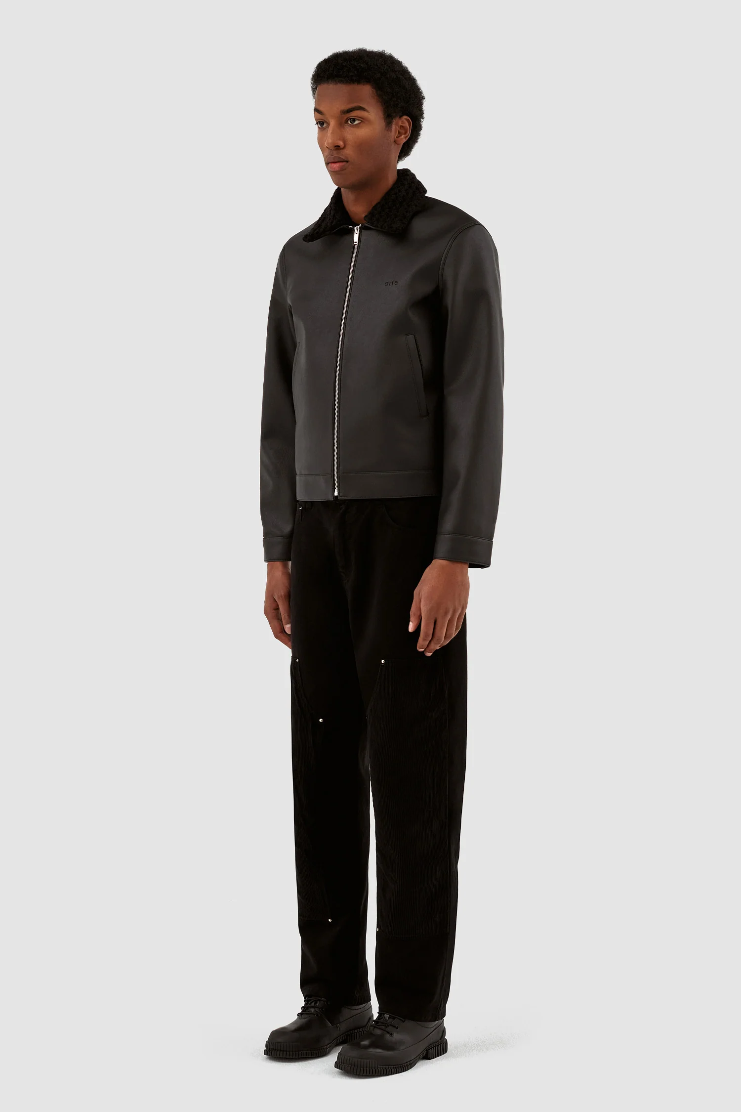 Jasper Collar Jacket - Black - Image 6