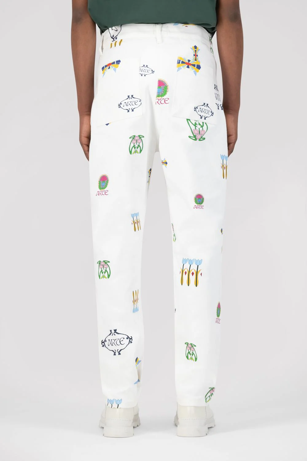 Jean Logo Pants - White - NO ARCHIVE SALE - Image 2